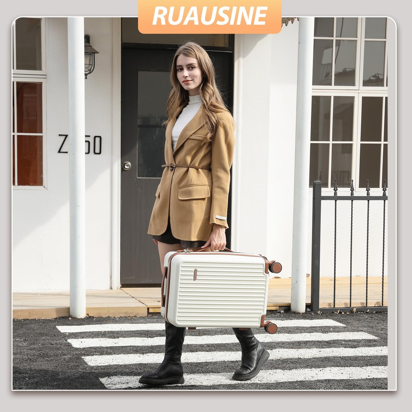 Hardside Carry-On Luggage with Spinner Wheels