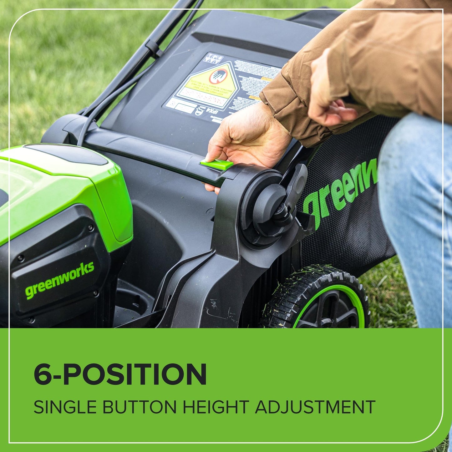 60V Brushless Lawn Mower with Battery & Charger