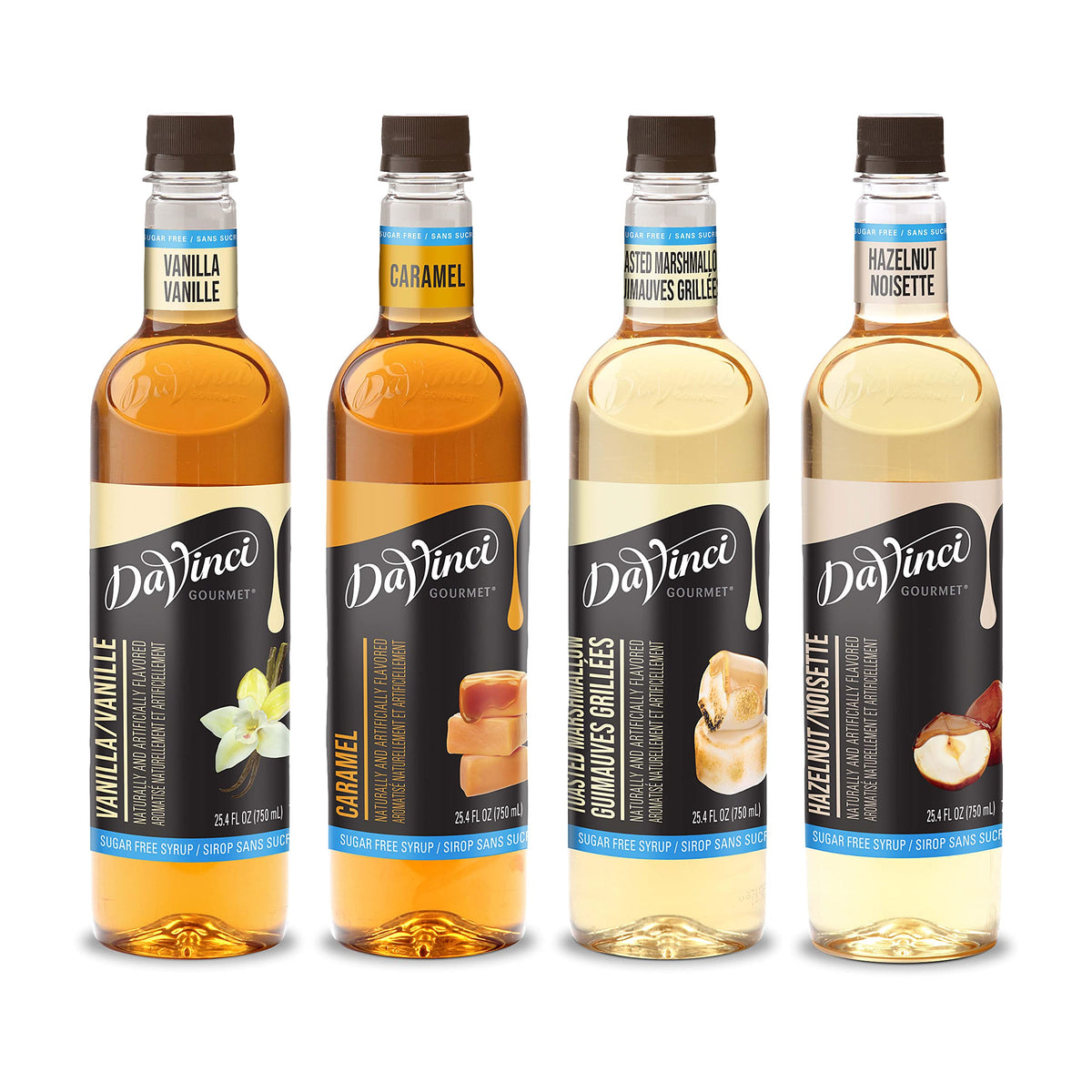 4 Pack DaVinci Gourmet Sugar Free Syrup Variety (OU)