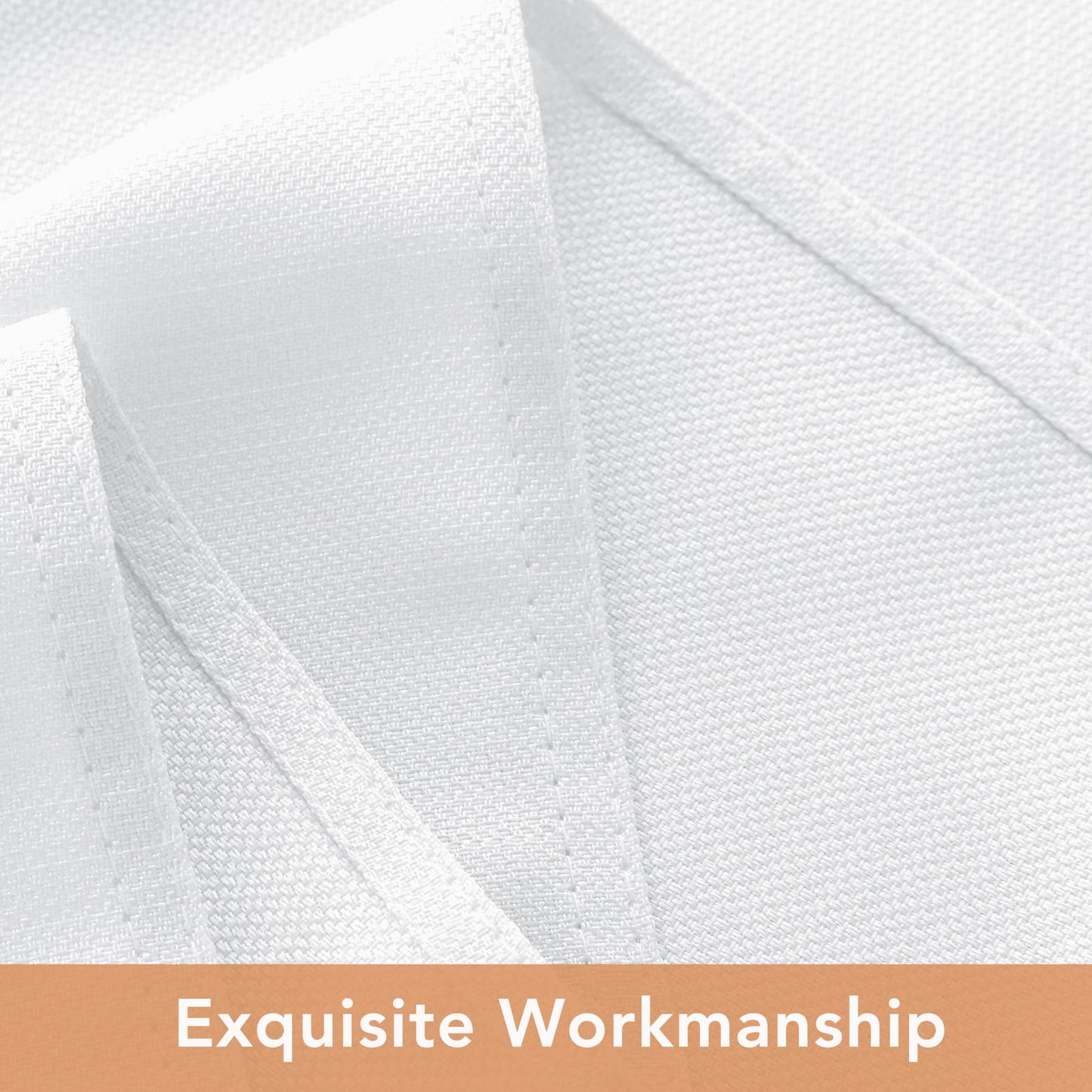 BIFENBI 2 Pack Rectangle Tablecloth - 60x104 Inch - Linen Textured Table Cloth Wrinkle Free Washable Decorative Fabric Table Cover for Buffet Banquet Parties Event Holiday Dinner. White