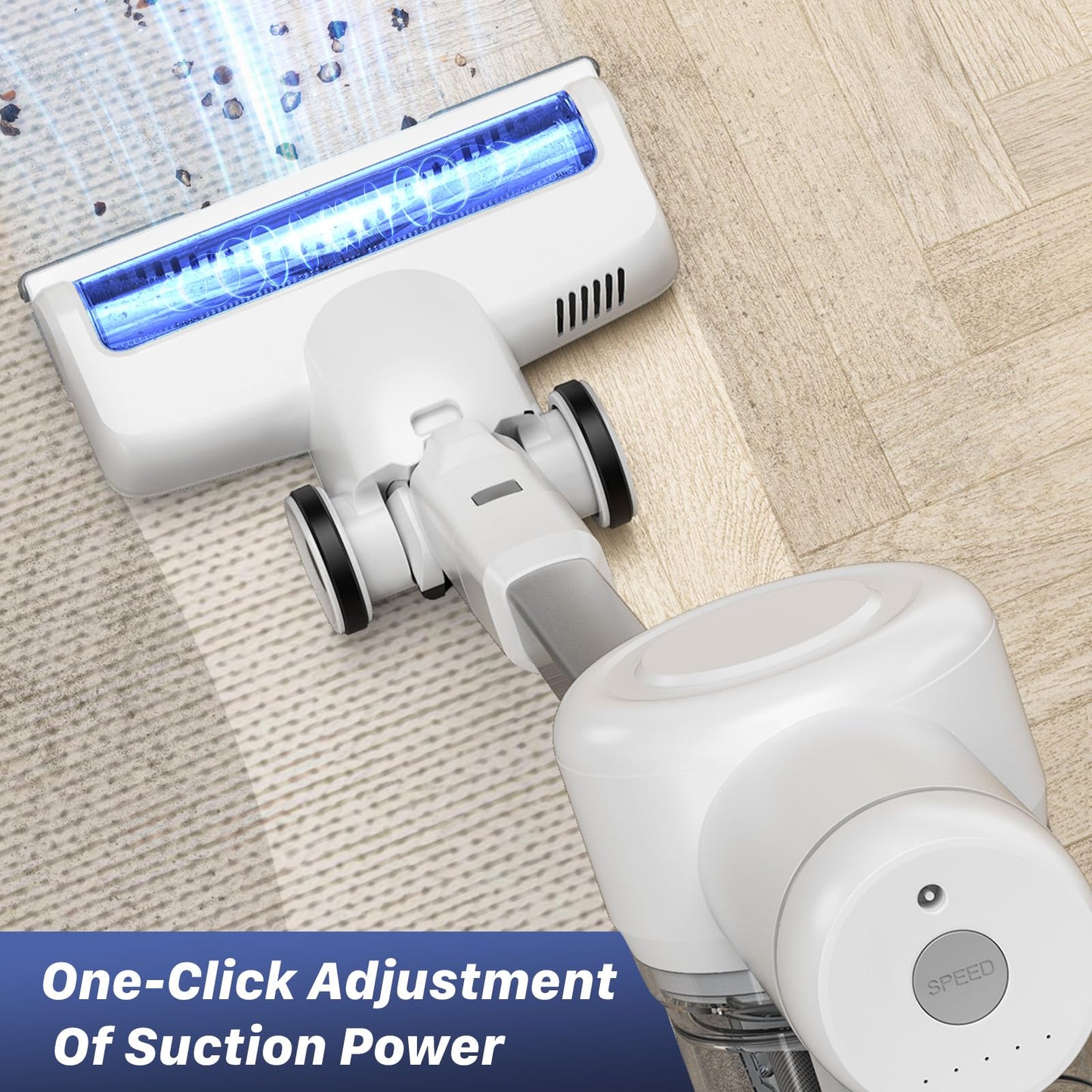 DUMOS Cordless Vacuum Cleaner with Powerful Suction