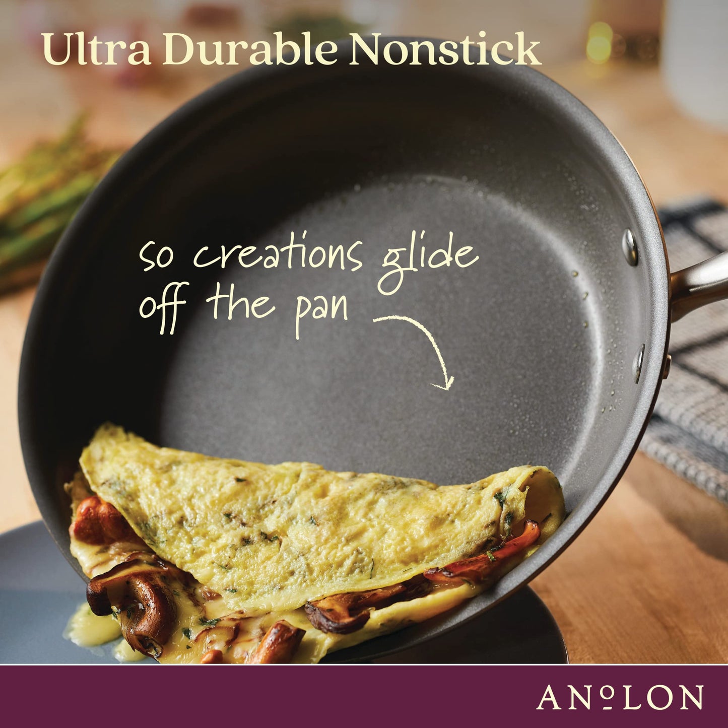 Anolon 10-Quart Nonstick Stock Pot in Bronze
