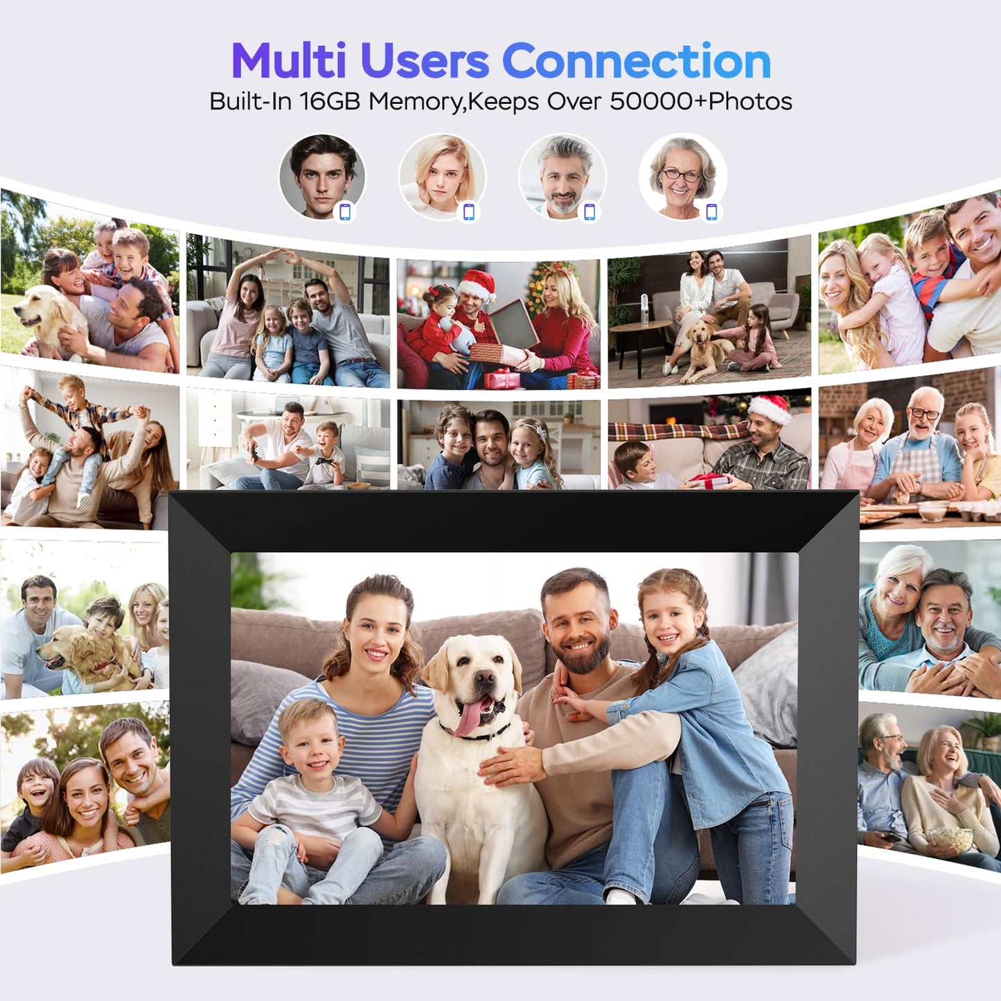 Digital Photo Frame 10.1" WiFi Touch Screen