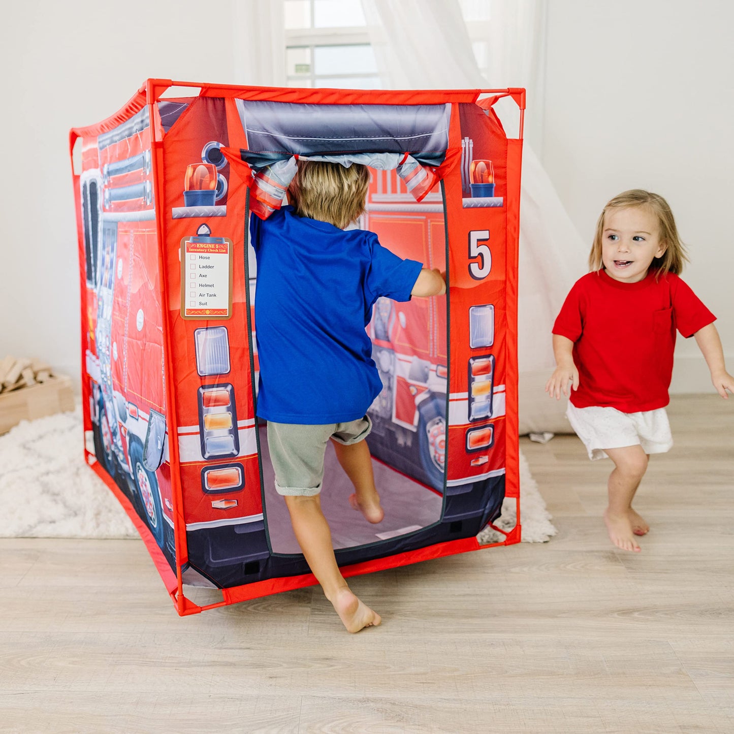 Melissa & Doug Fire Truck Play Tent for Kids