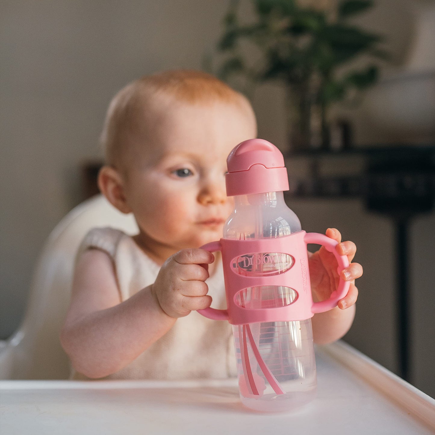 Dr. Brown's Spill-Proof Sippy Straw Bottle 8 oz