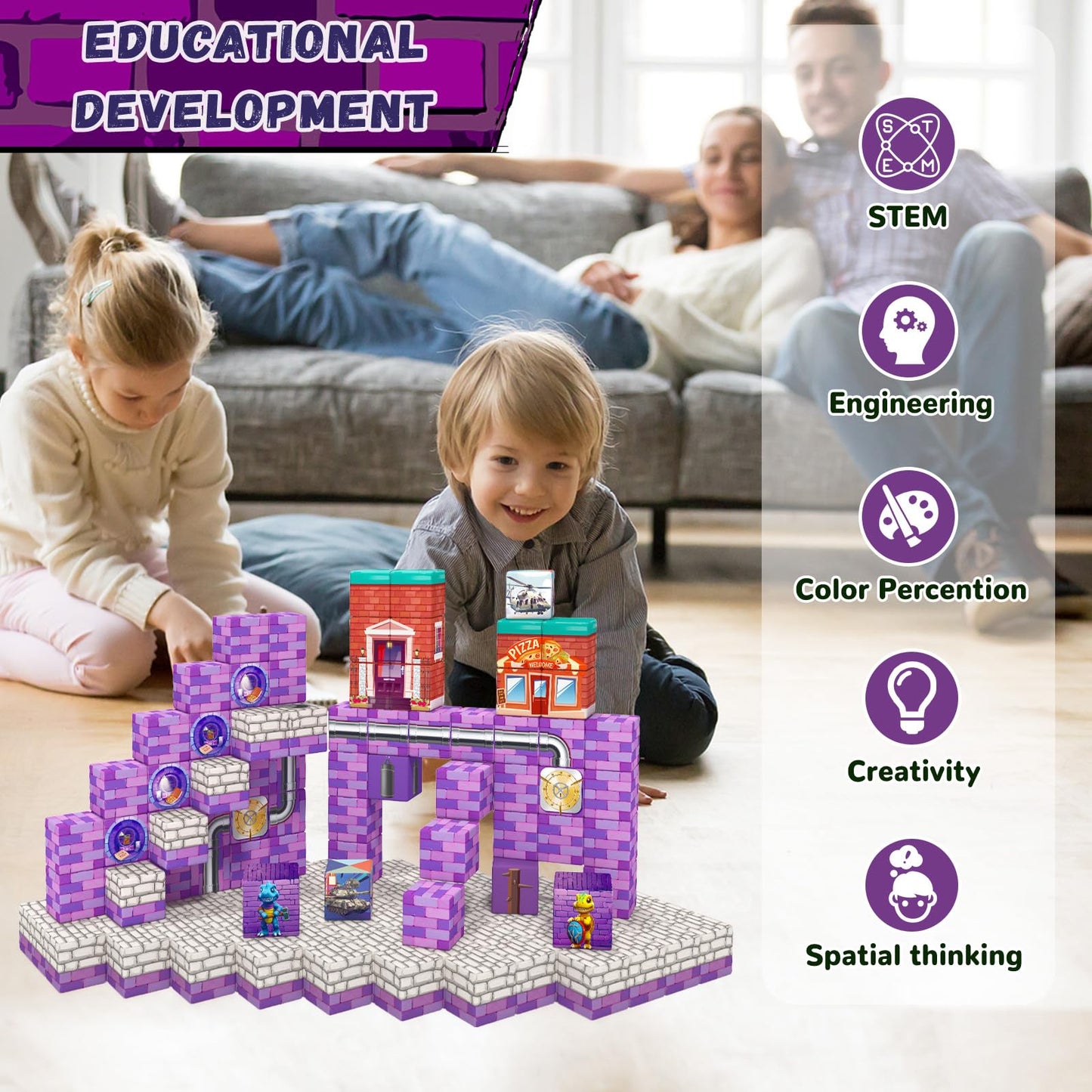 Magnetic Building Blocks for Kids - STEM Toys