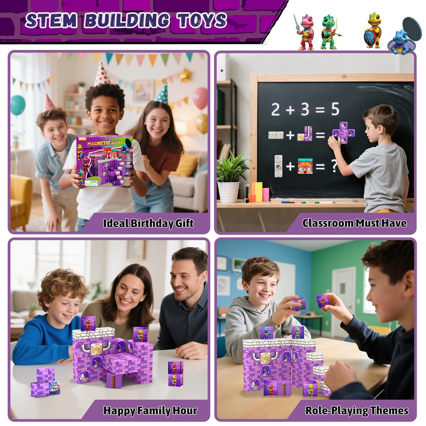Magnetic Building Blocks for Kids - STEM Toys