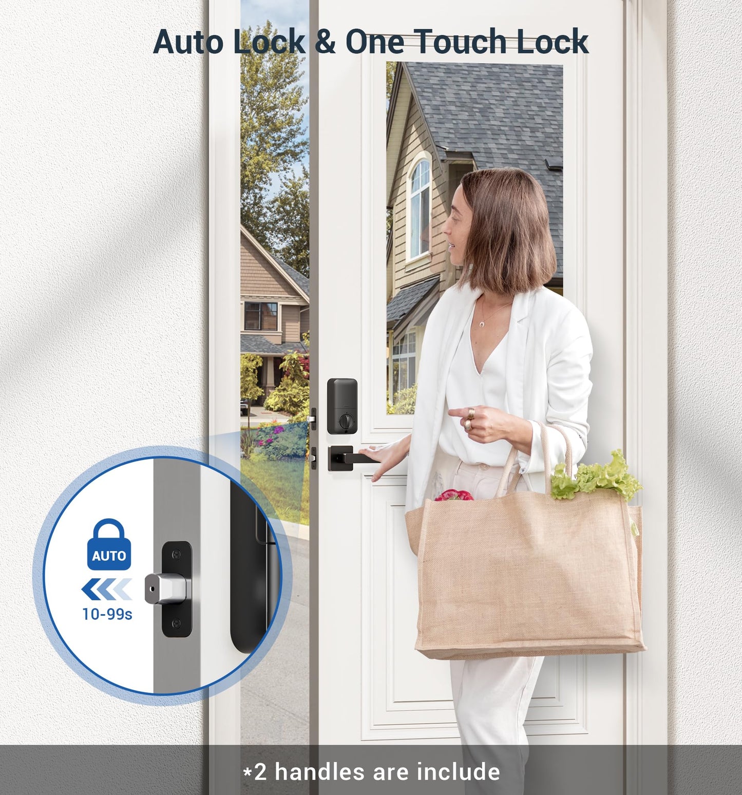 Veise Keyless Fingerprint Door Lock Set