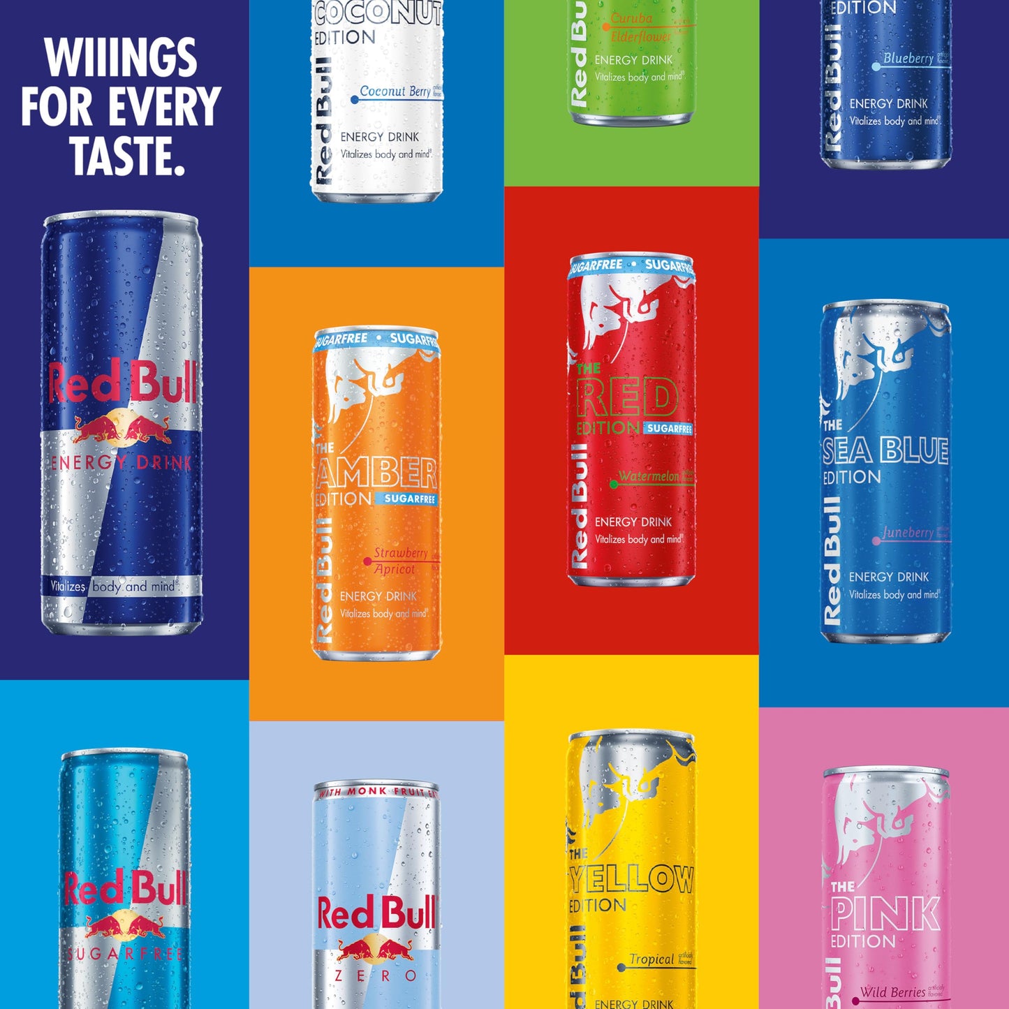 12 Pack Red Bull Sugar Free Energy Drink