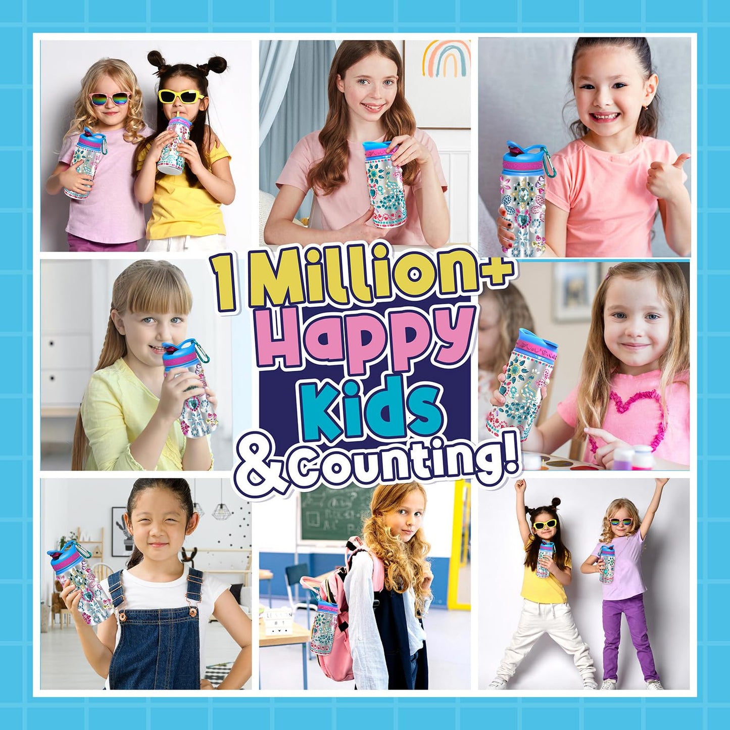DIY Water Bottle Craft Set for Girls