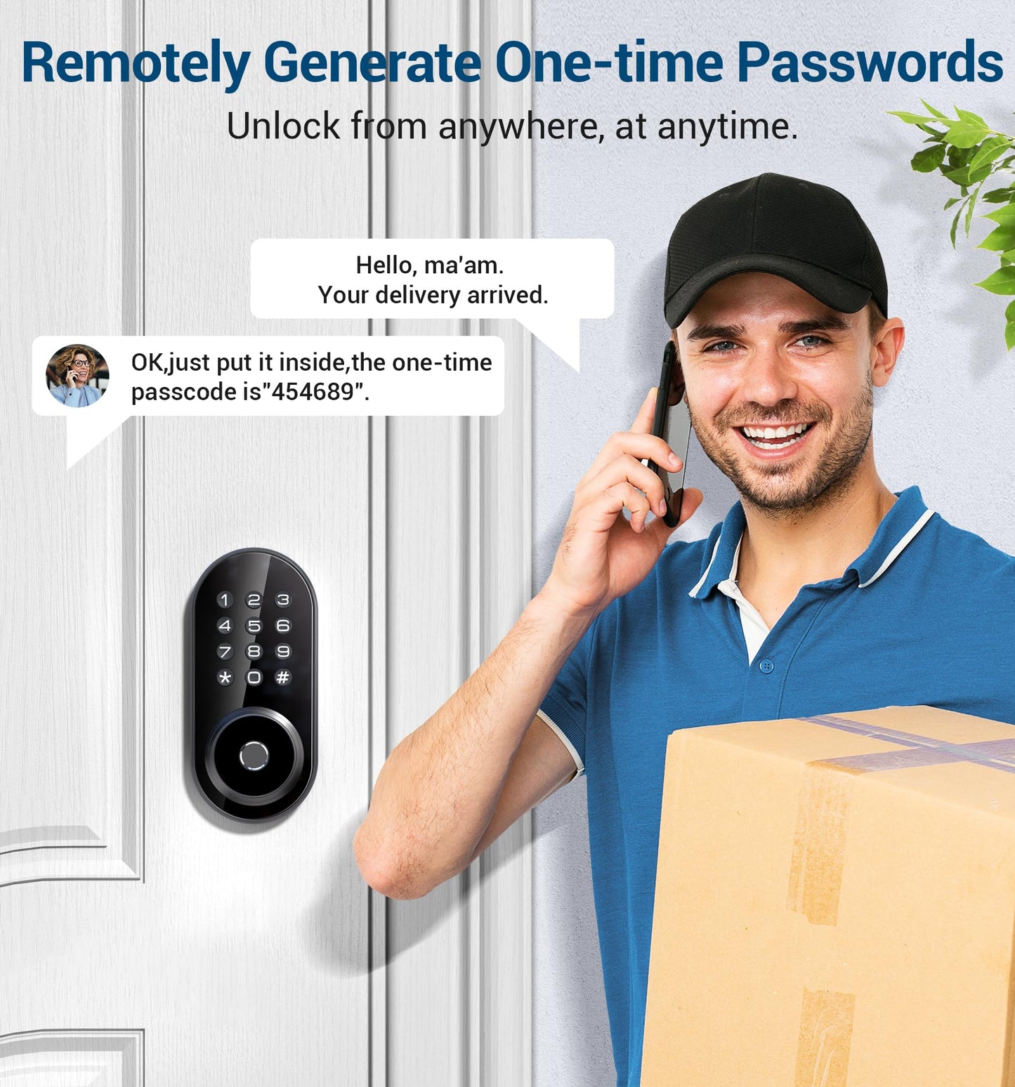 TEEHO Keyless Fingerprint Smart Door Lock