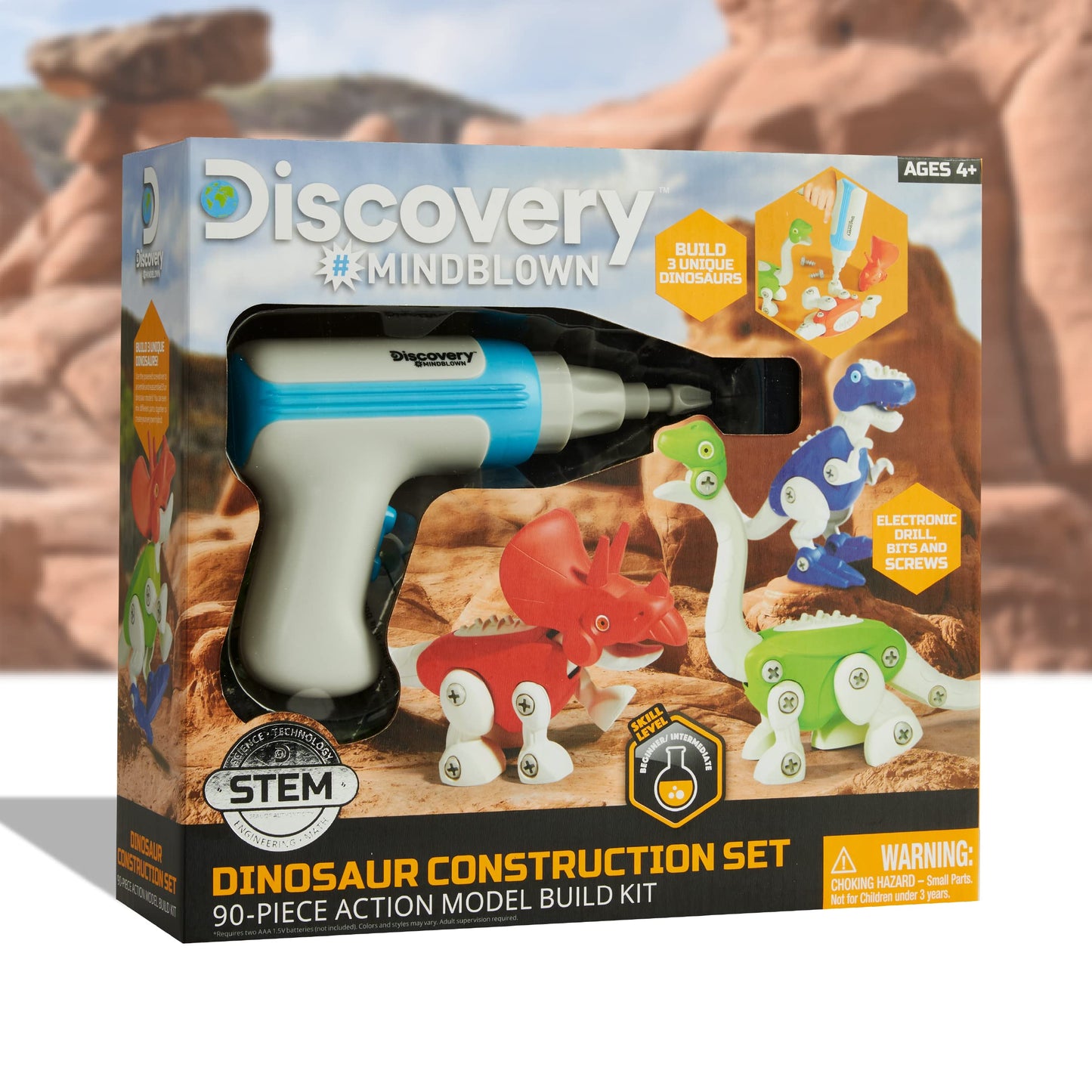 Discovery Kids Dinosaur Construction Set, 90 Pieces