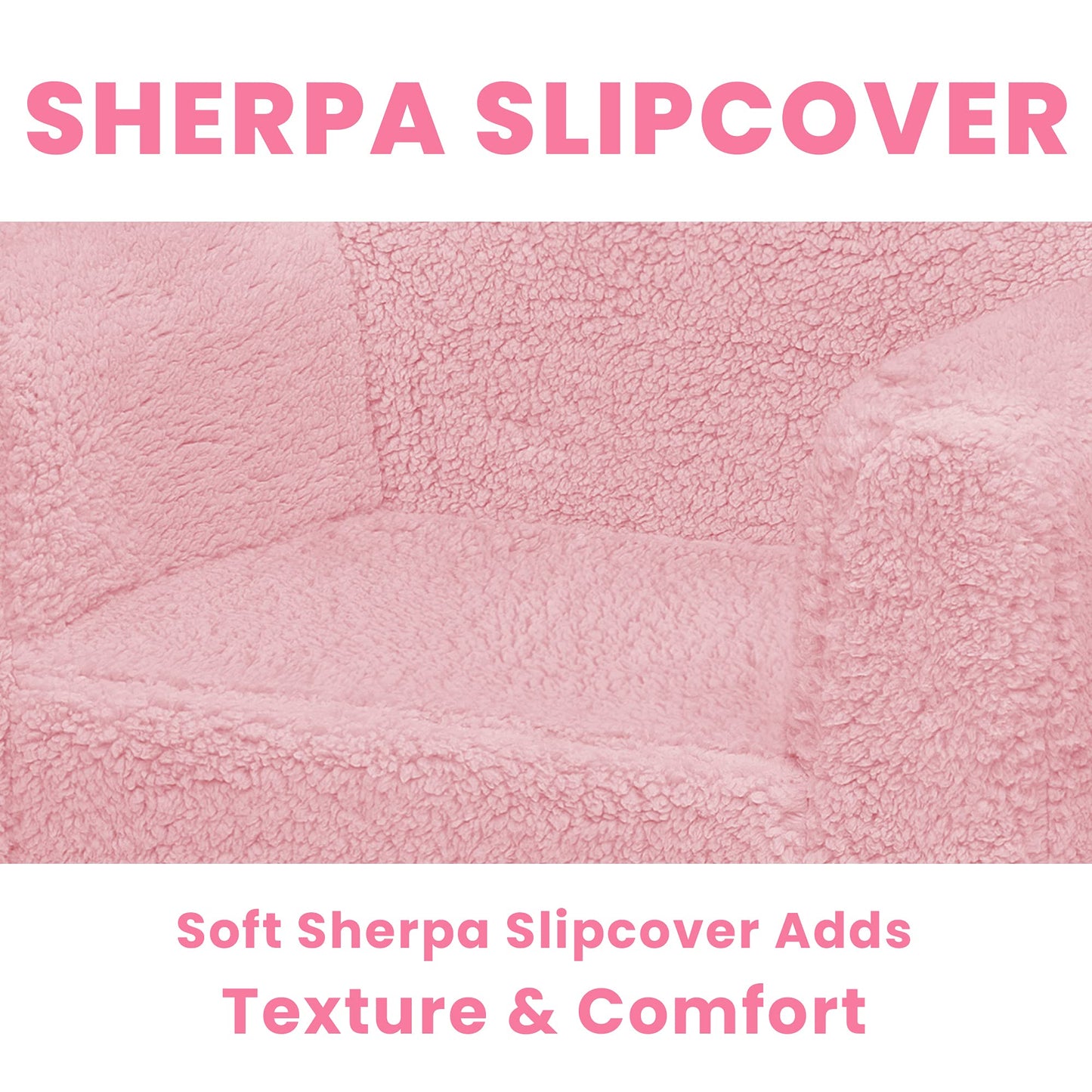 Cozee Sherpa Chair by Delta Children