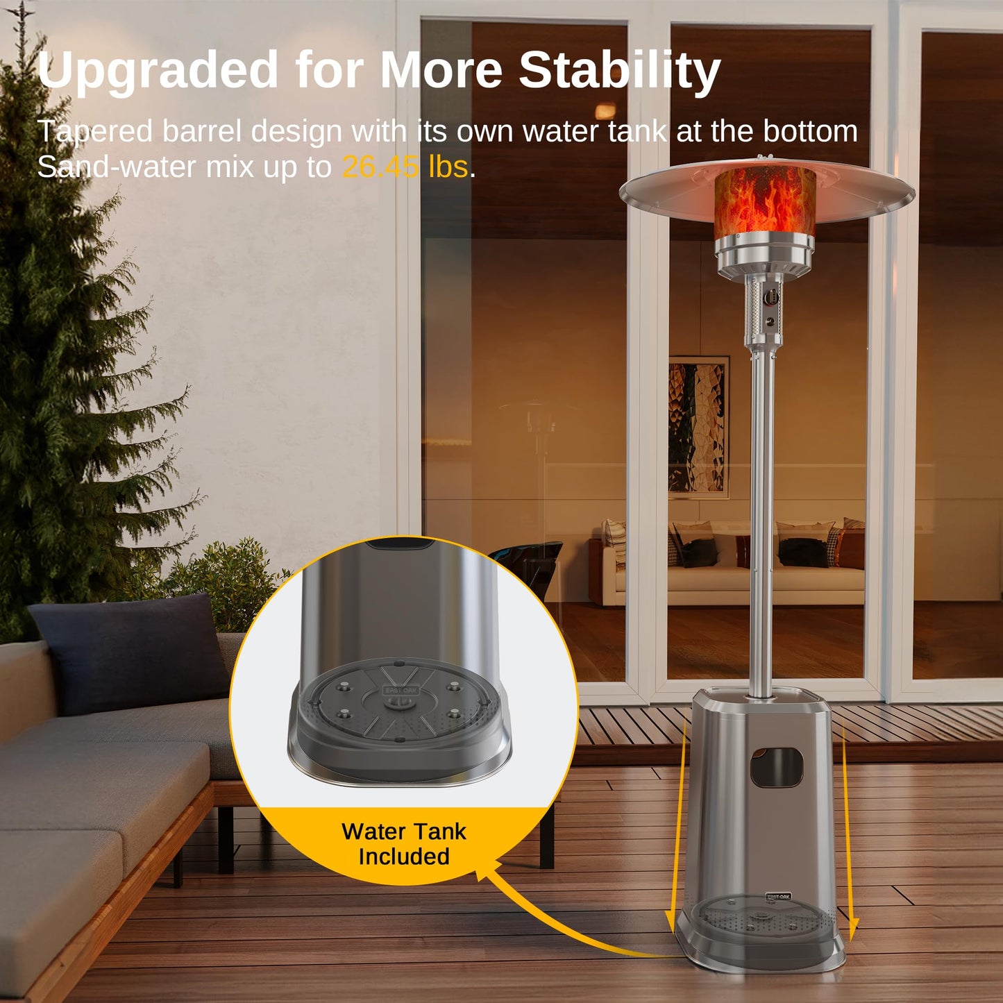 50,000 BTU Patio Heater by EAST OAK