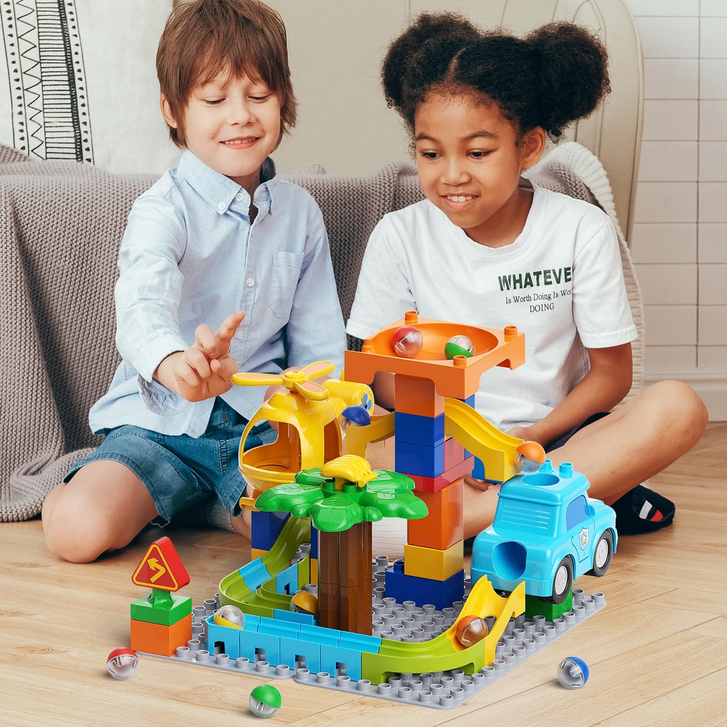 Educational Marble Run Toys for Kids 4-8