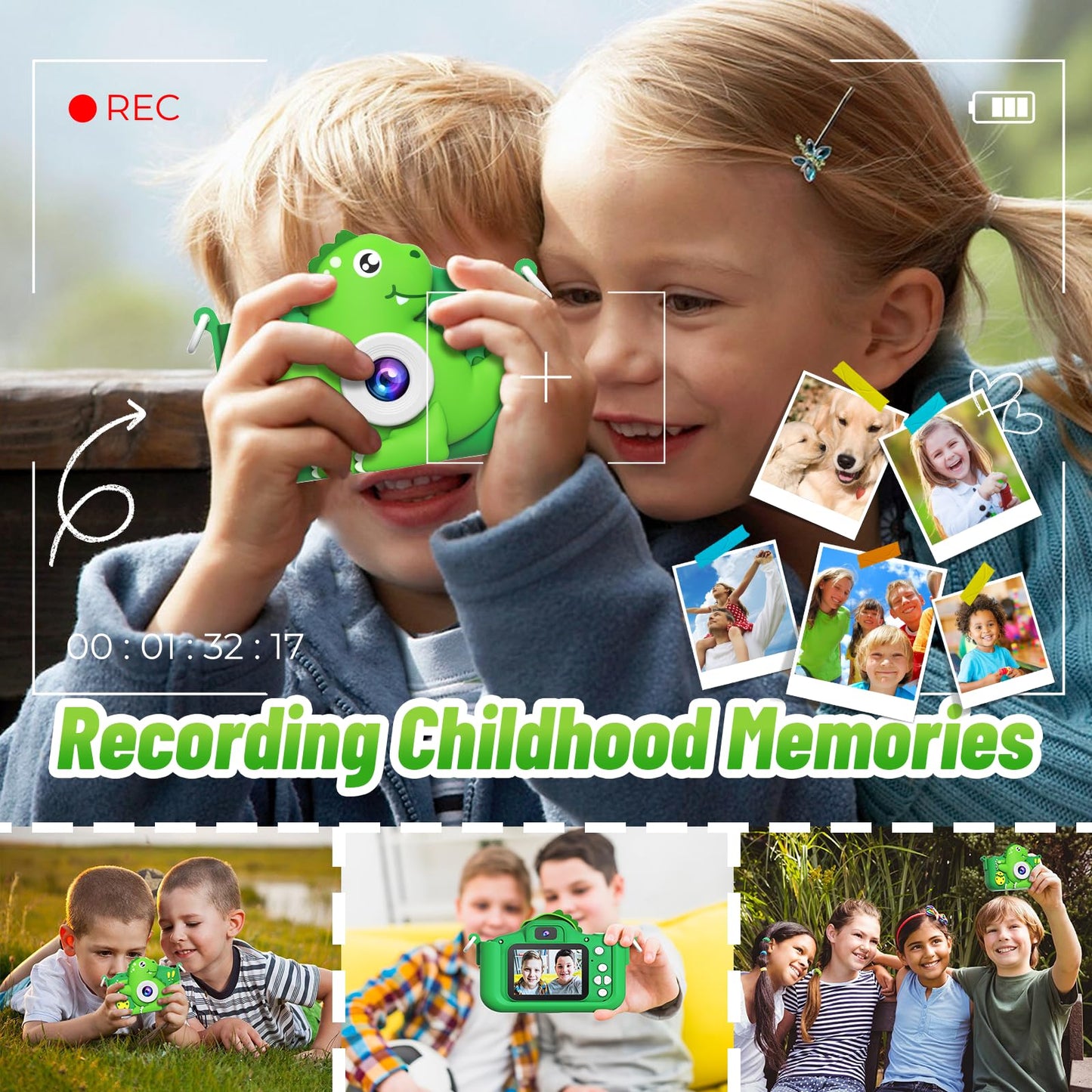 MindPal Kids 1080P HD Selfie Camera with SD Card