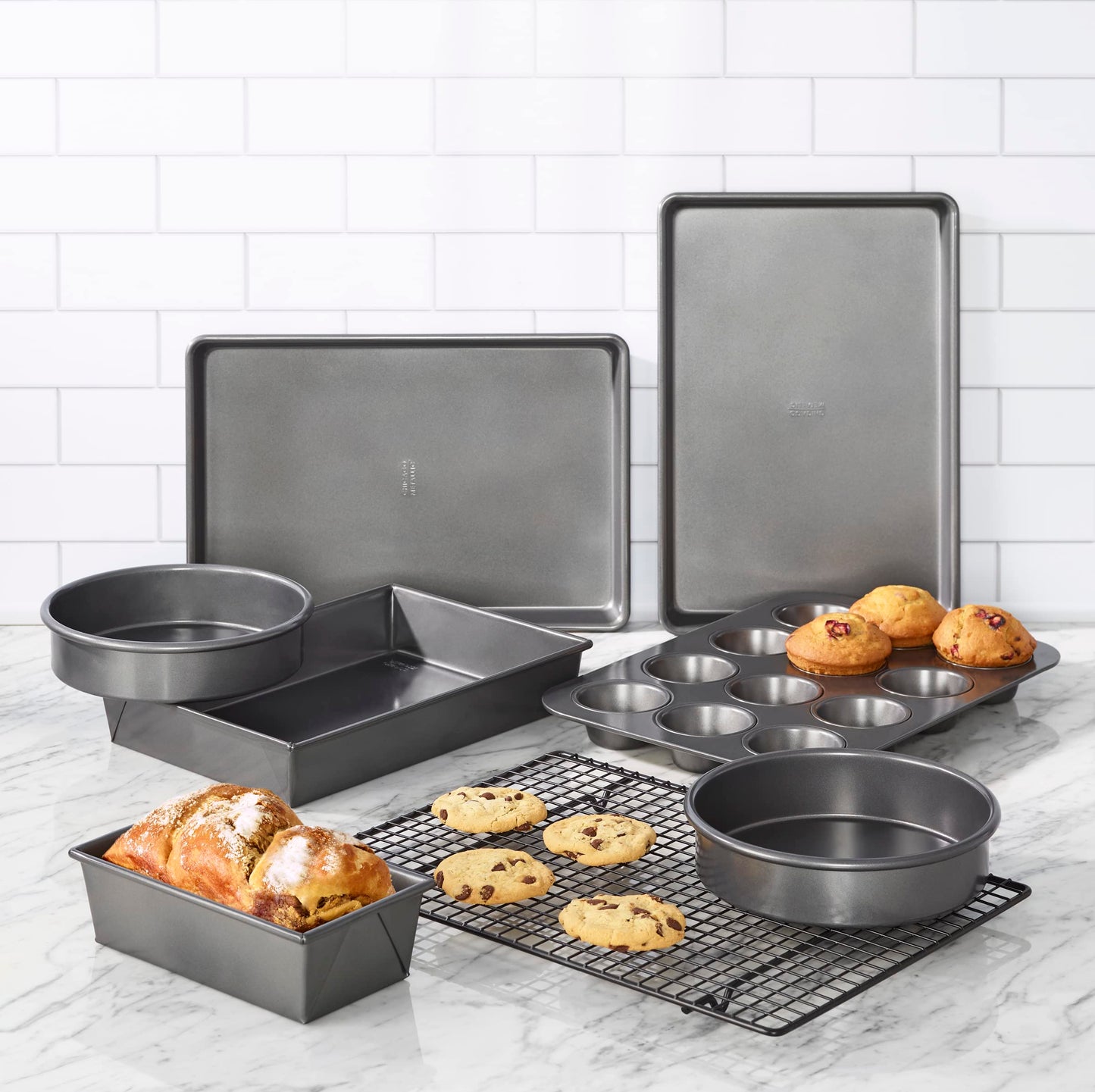 Chicago Metallic Non-Stick 8-Piece Bakeware Set