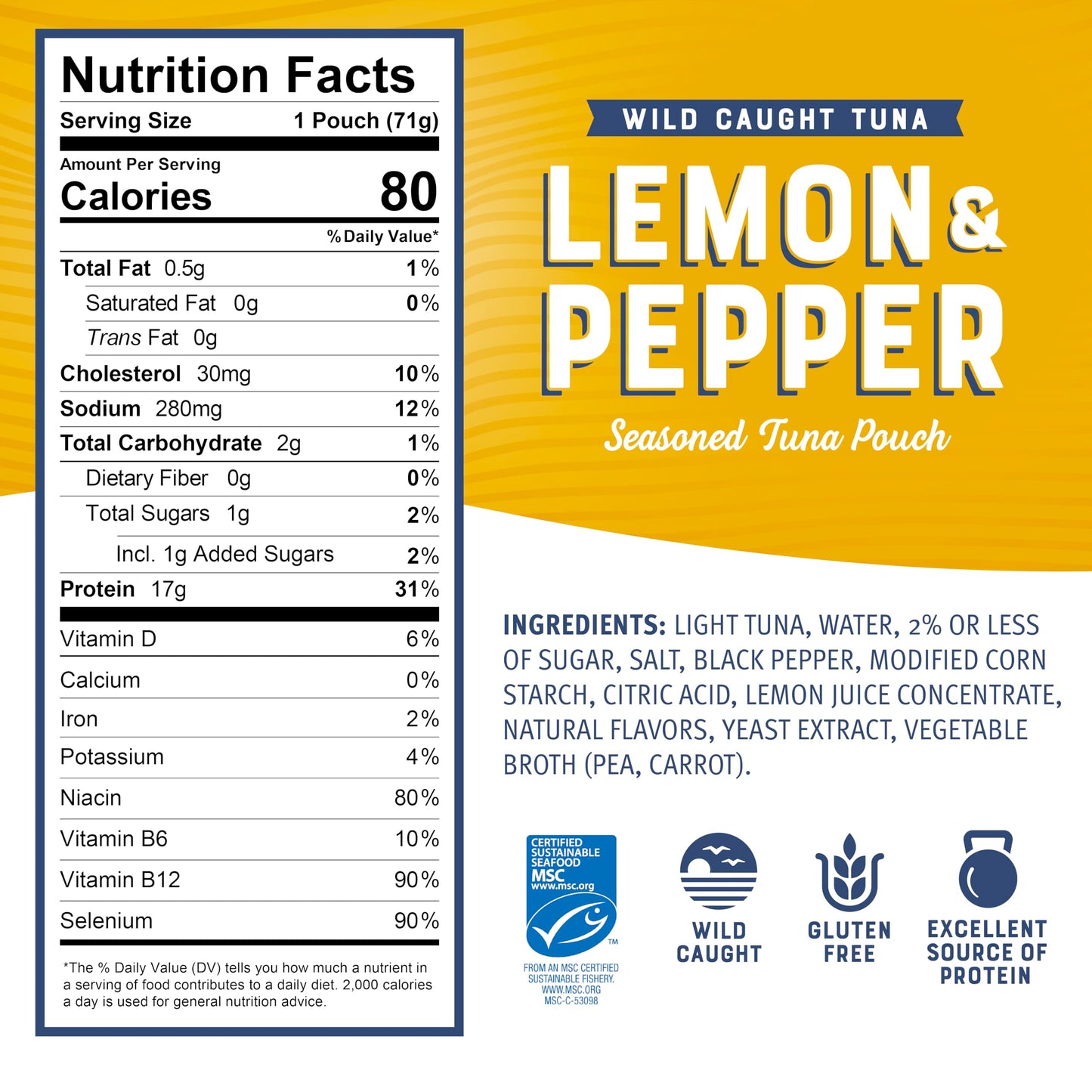 Bumble Bee Lemon & Pepper Tuna Pouch