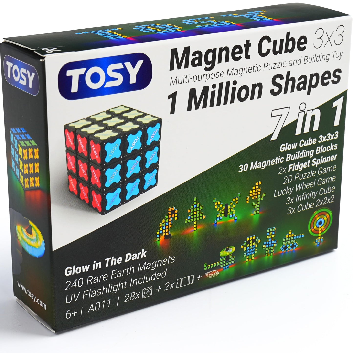 TOSY 3x3 Magnet Cube Puzzle Toy for Kids