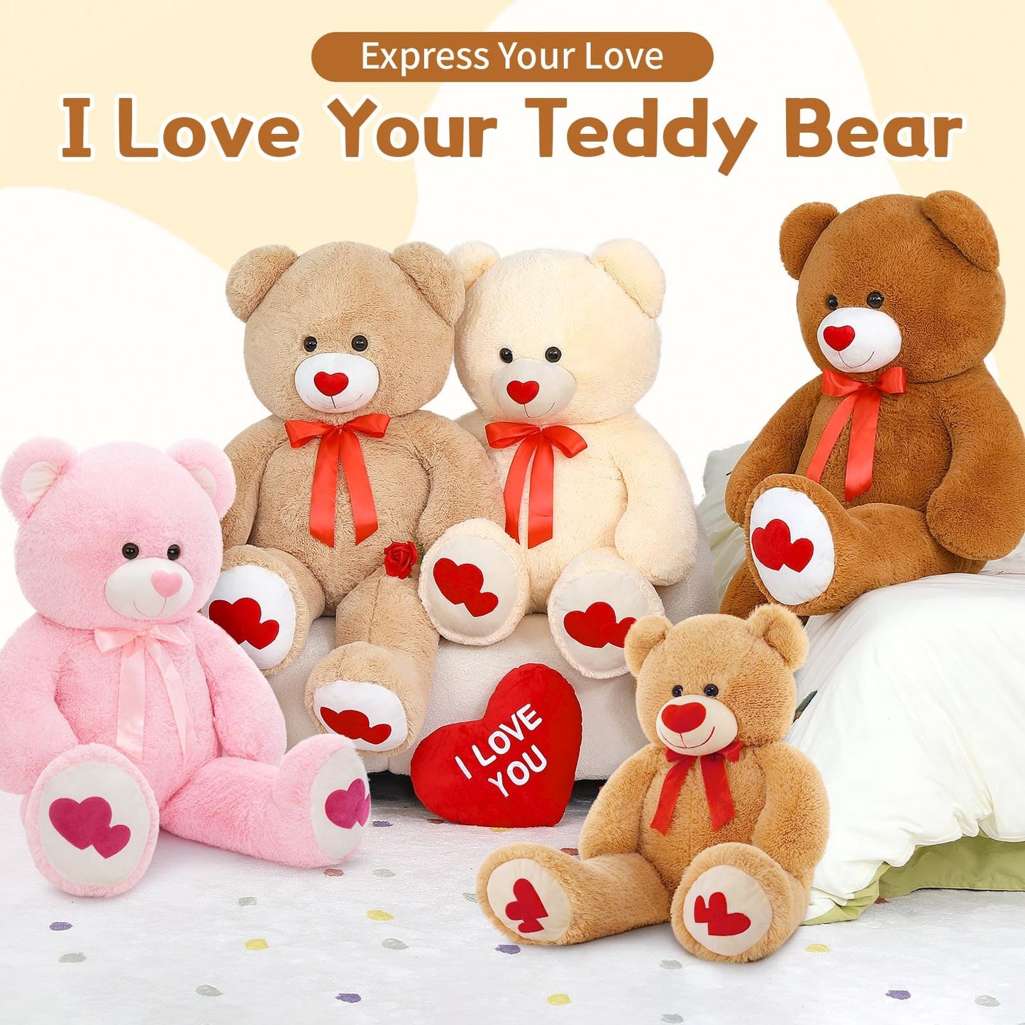 42" Giant Plush Teddy Bear