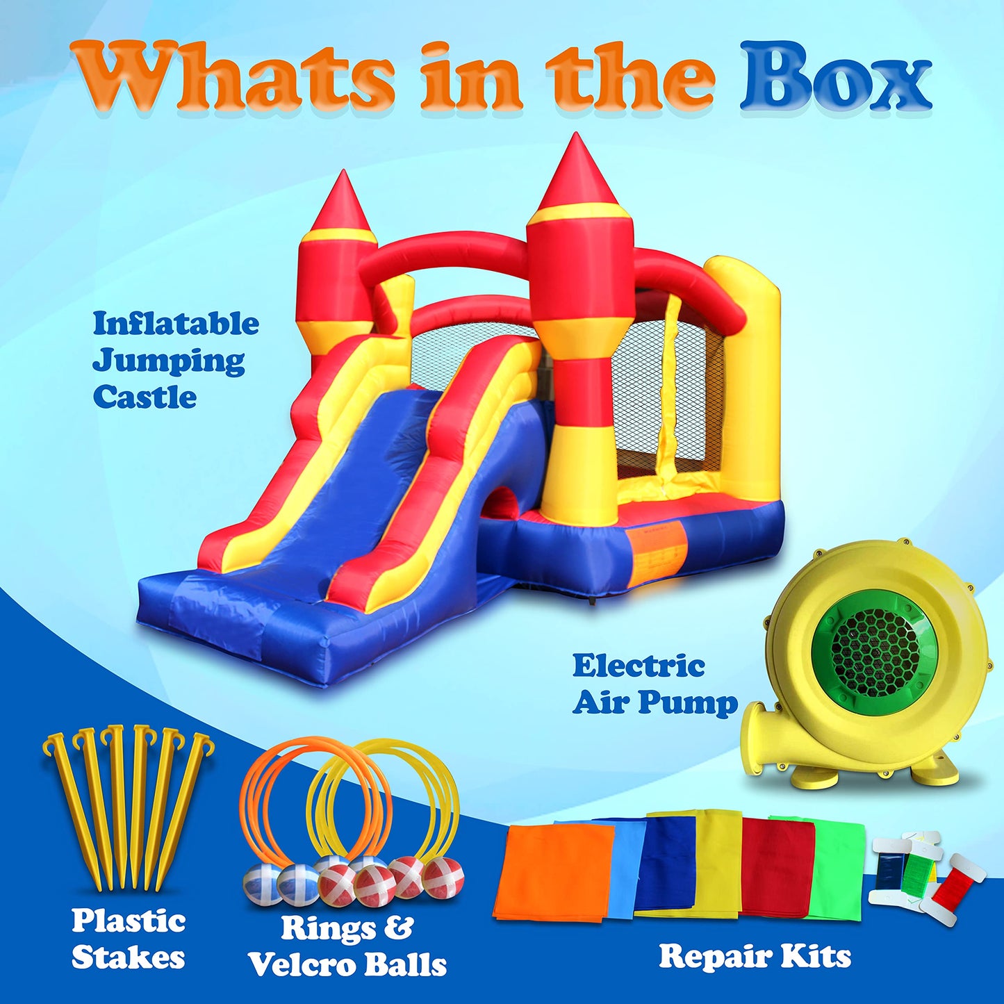 SereneLife Inflatable Bounce House with Slide