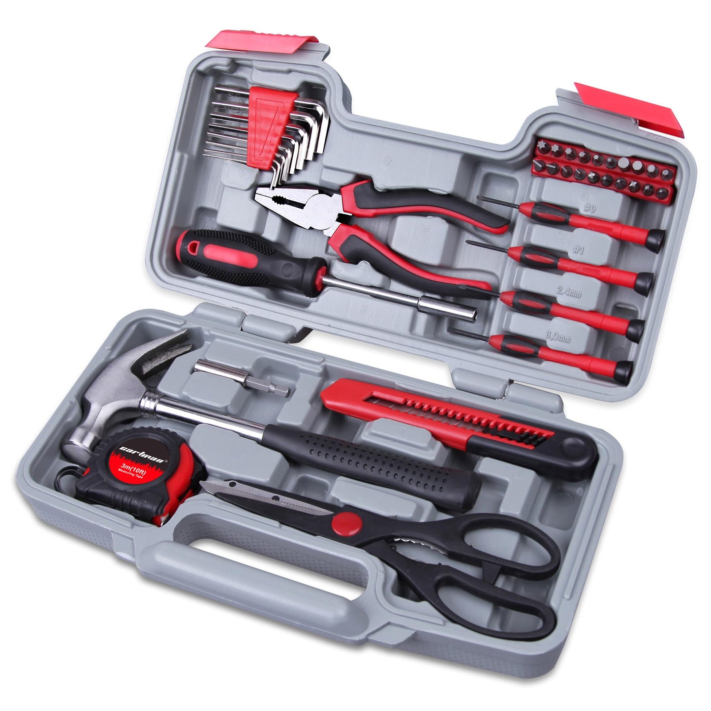 39-Piece Tool Set with Plastic Toolbox