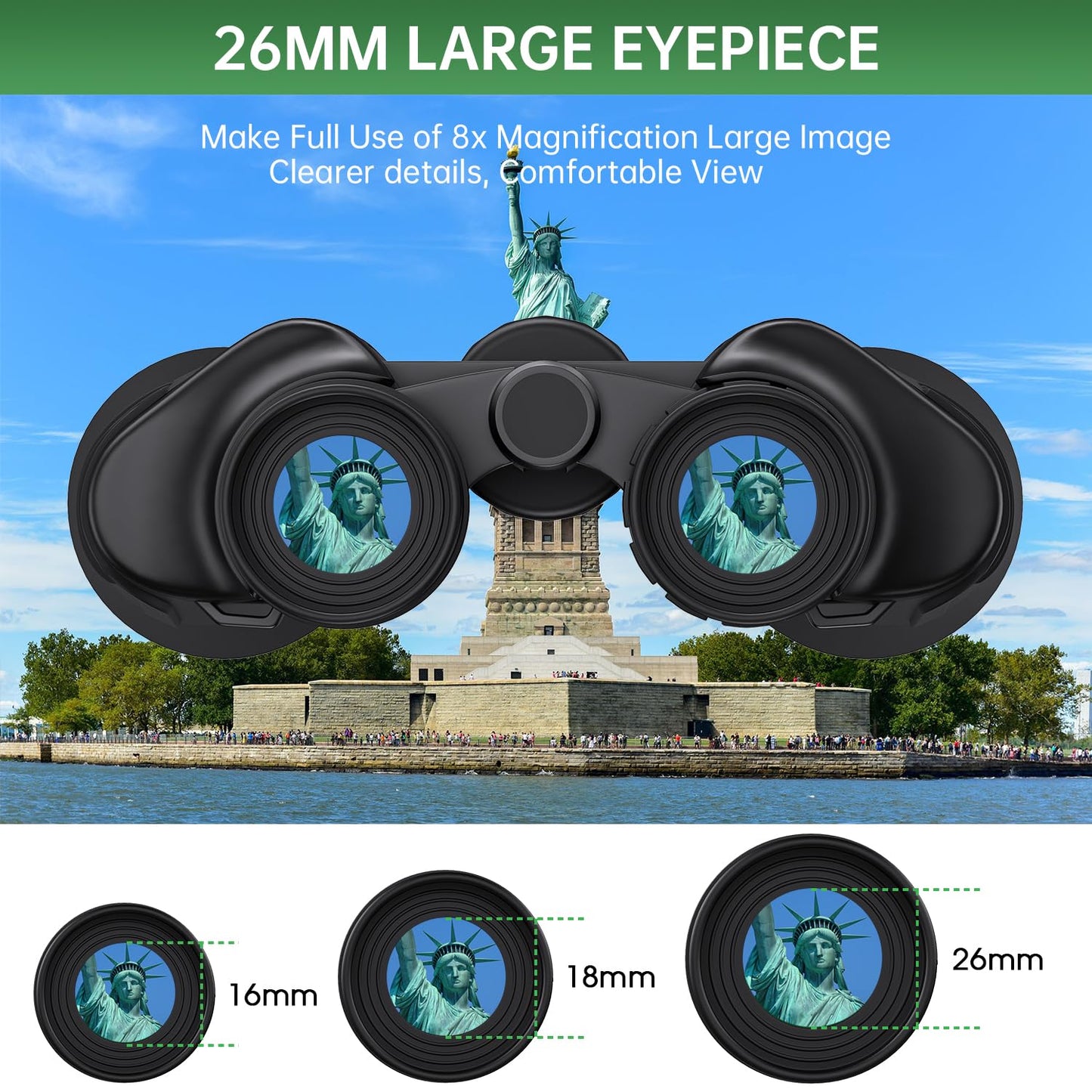 High Powered Waterproof Binoculars for Adults