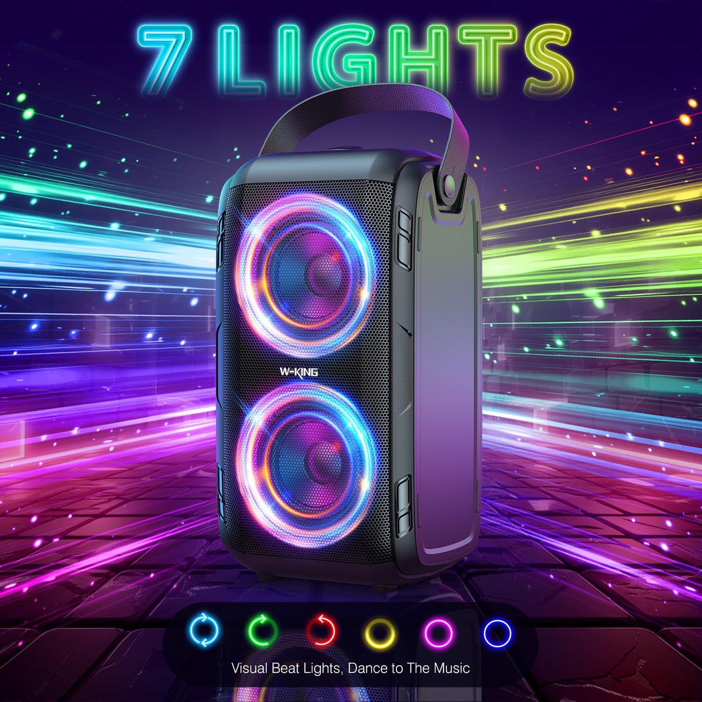 80W W-KING Bluetooth Party Boom Box Speaker