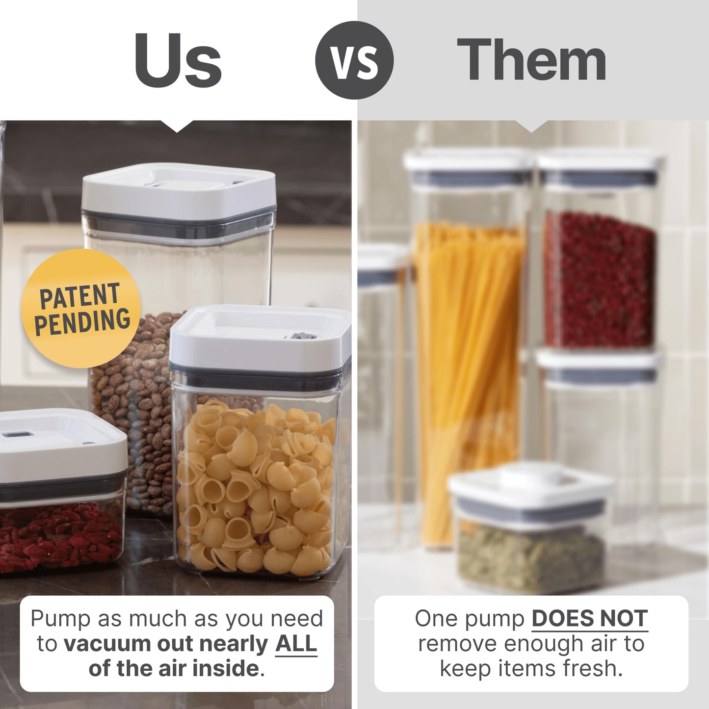Airtight Food Storage Container Set - 4-Pack
