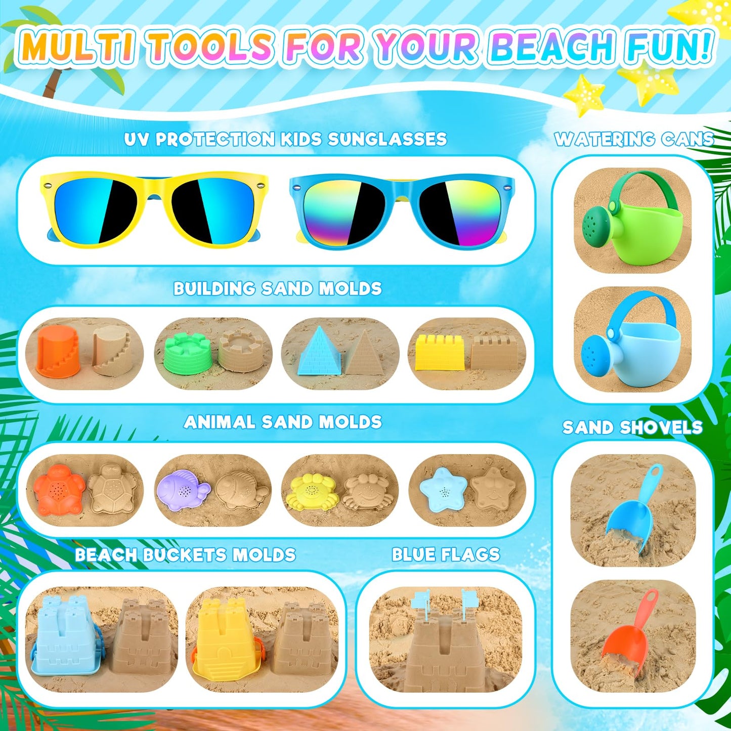 42 PCS Luucio Beach Toys Set for Kids