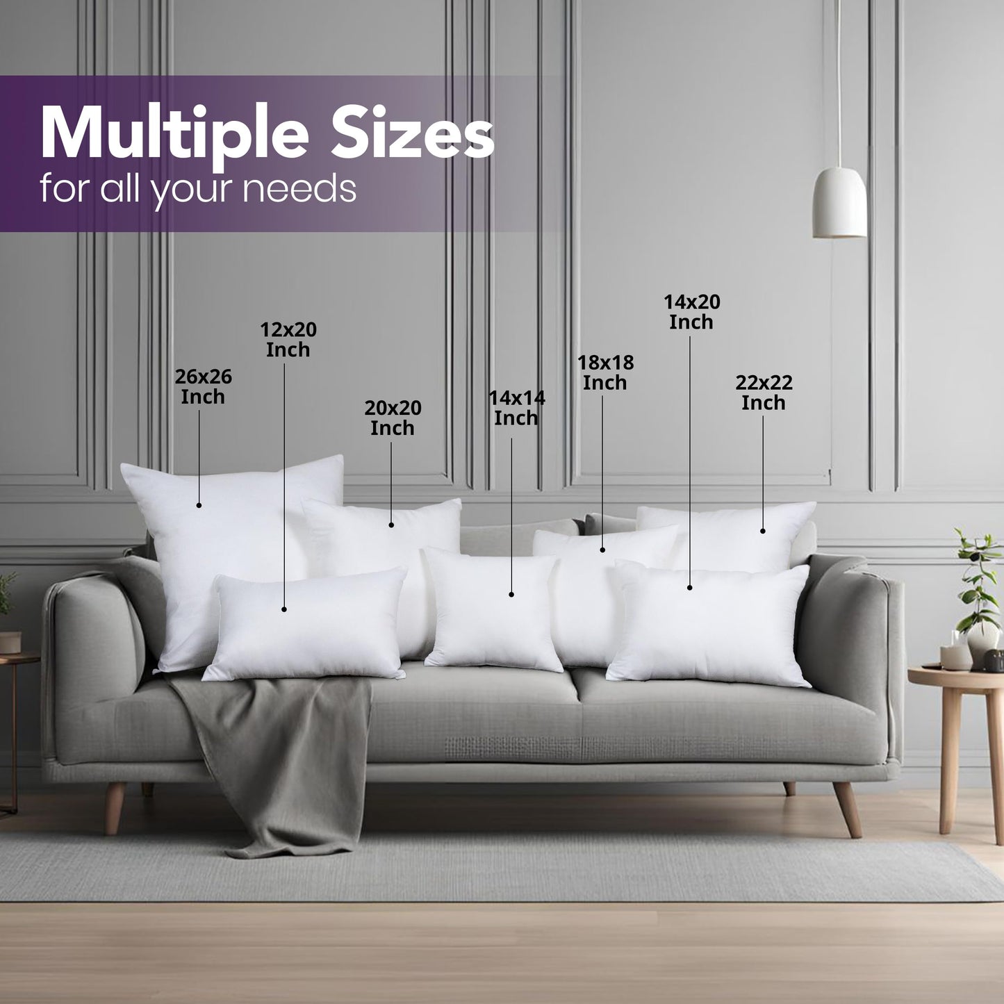 Utopia Bedding 18x18 Inch Throw Pillow Inserts