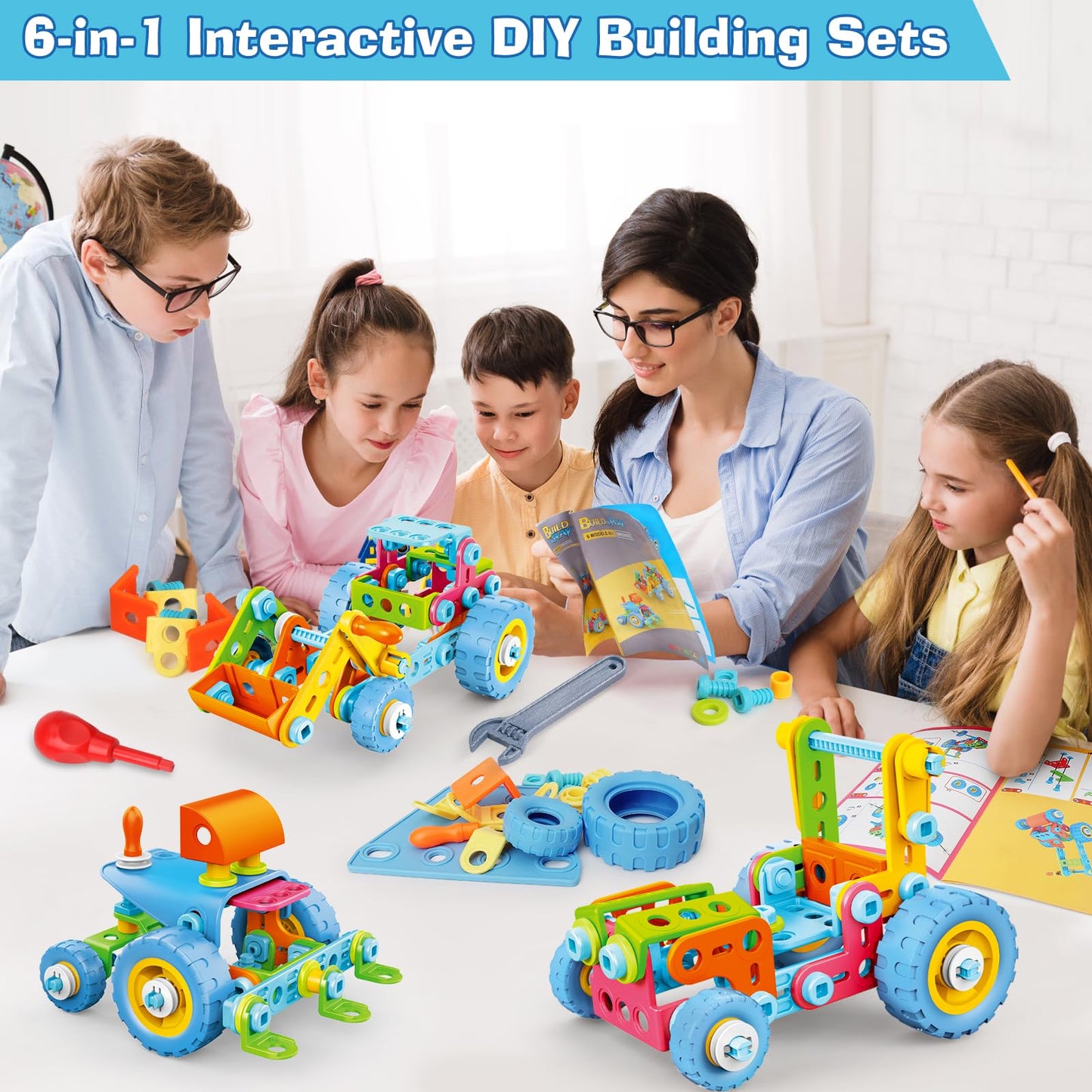 118pcs MOONTOY STEM Building Toys for Kids