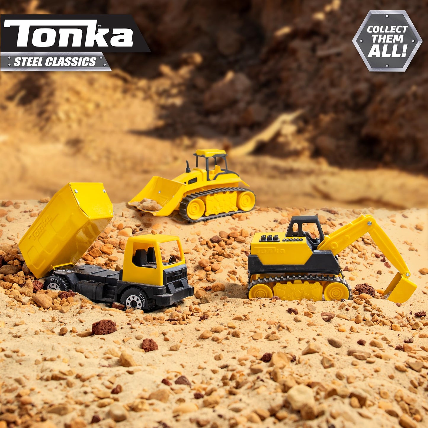 Tonka Giga Series Dump Truck & Bulldozer Set
