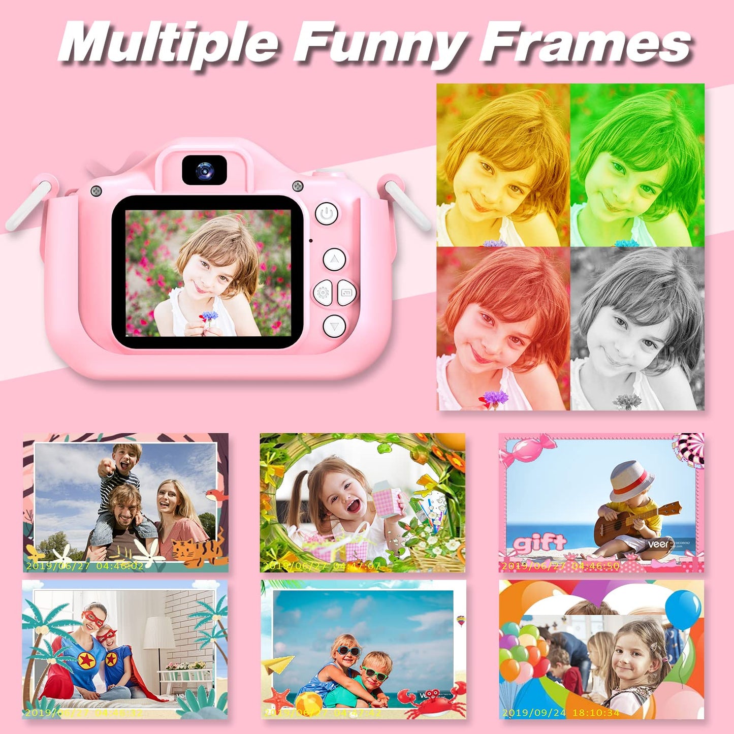 Kids Digital Video Camera by Goopow with SD Card