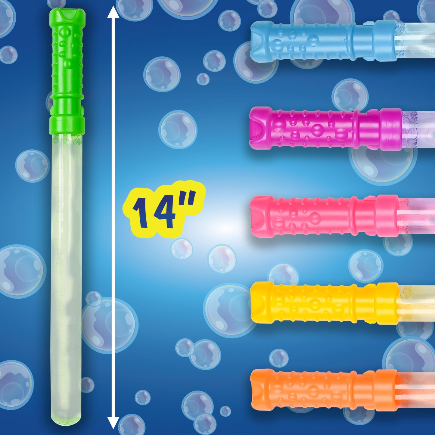 6 Pack Bubble Wands for Outdoor Fun