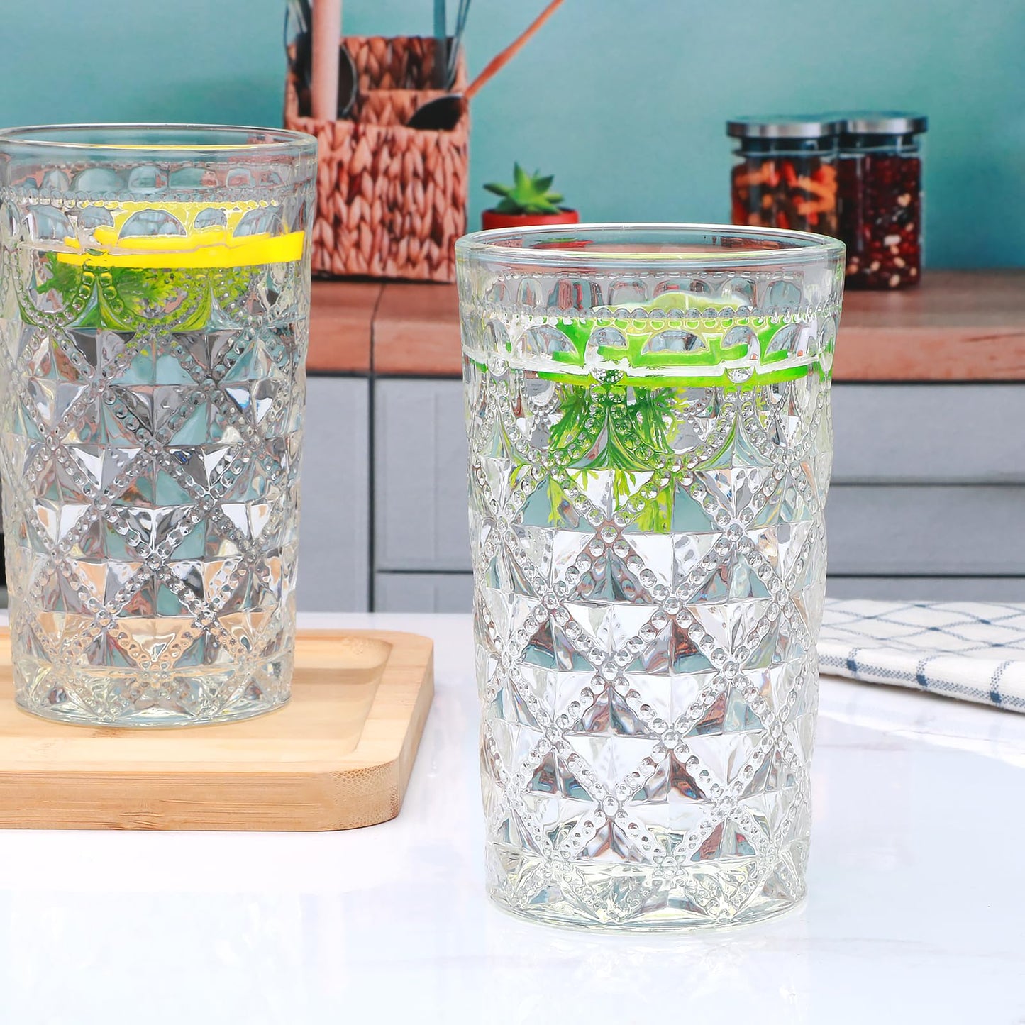 Highball Glass Set, 8 Pack for All Drinks