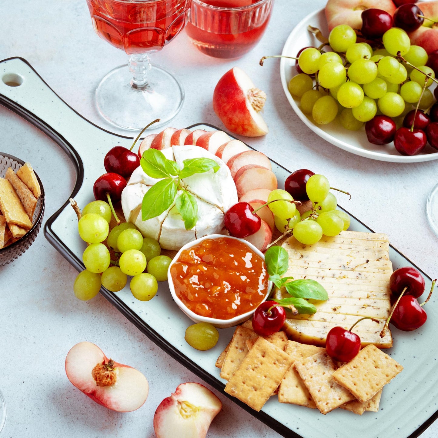 Ceramic Cheese Serving Board Set - 3 Pieces