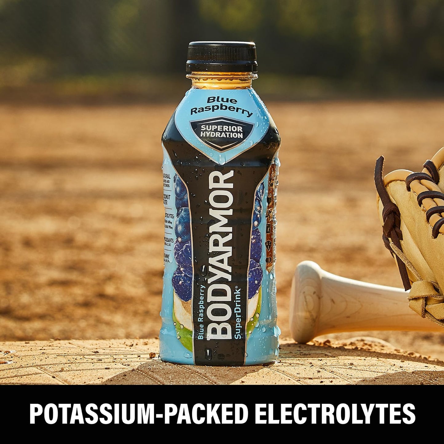 BODYARMOR Blue Raspberry Sports Drink, 16 Fl Oz (Pack of 12)