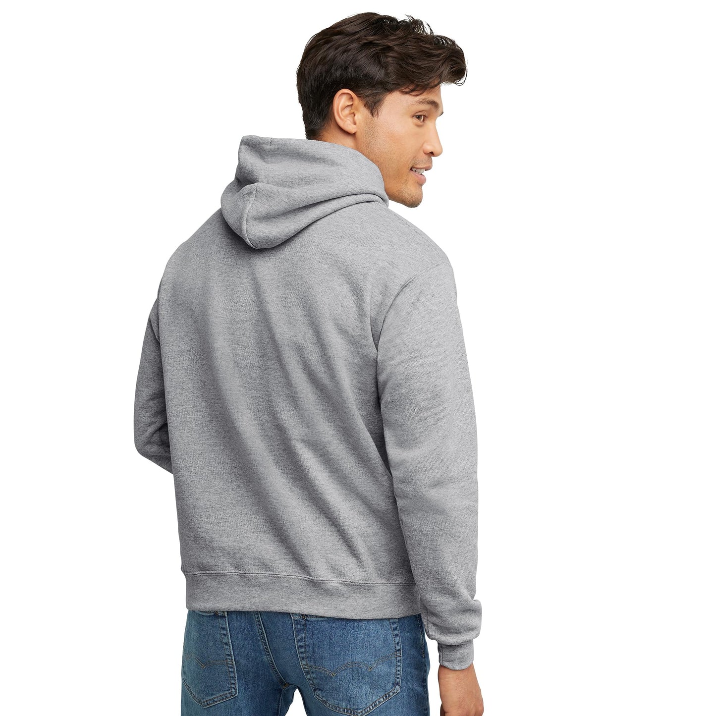 Hanes EcoSmart Men's Hooded Sweatshirt, Light Steel