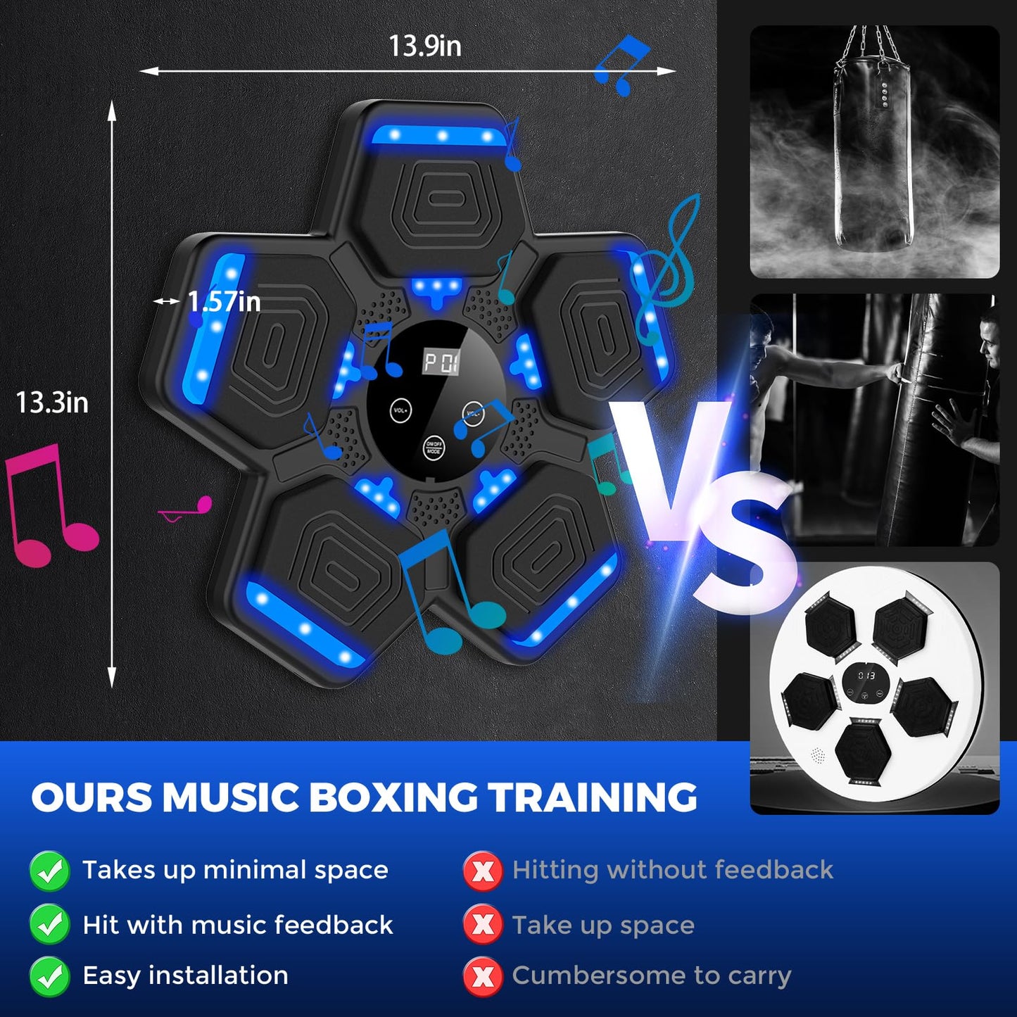 LOLBOX Bluetooth Music Boxing Machine for Kids