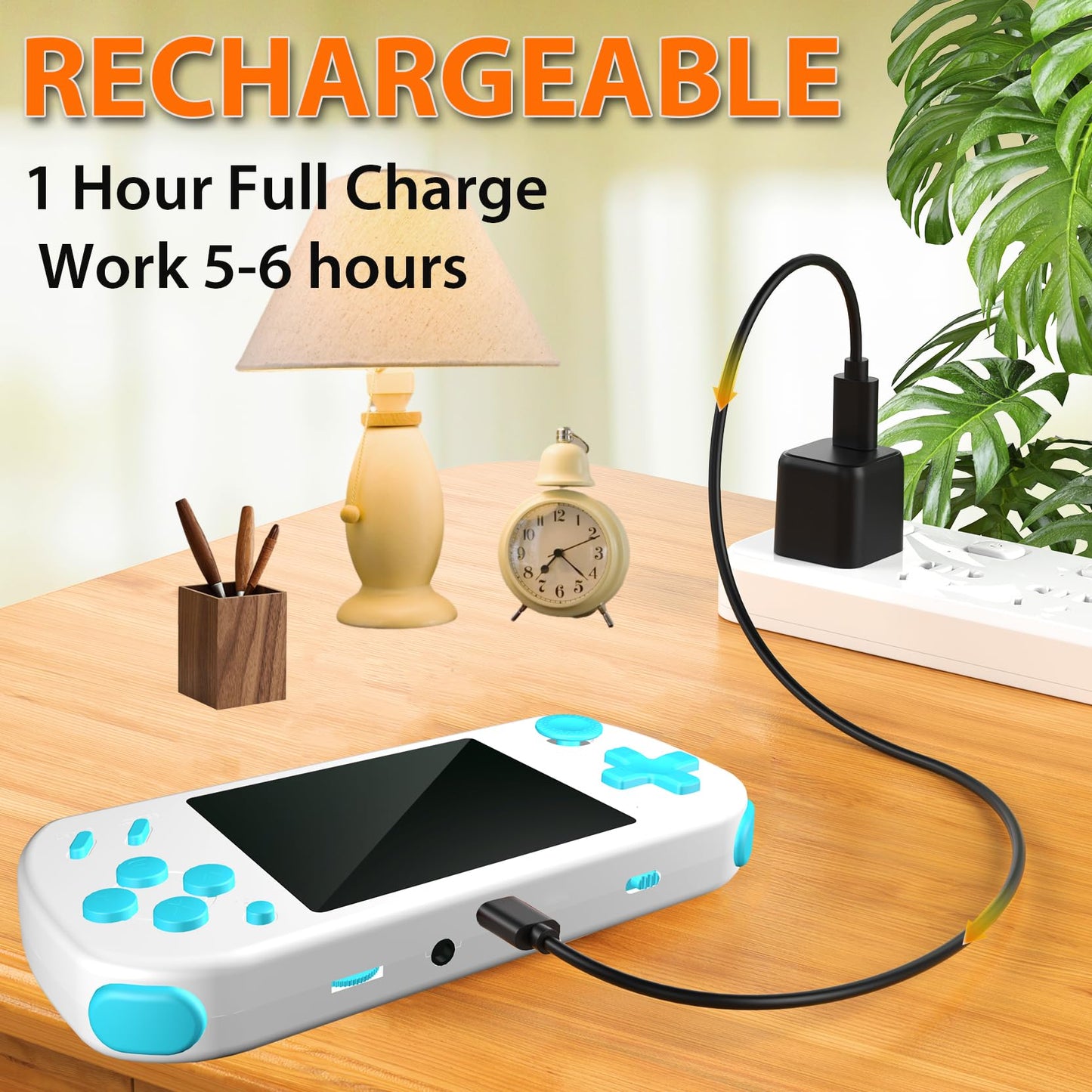Beico Handheld Games for Kids Adults with Built in 268 Classic Retro Video Games,3.0'' Color Screen Rechargeable Portable Arcade Gaming Player,Boys Girls Travel Electronics Toys Birthday Gift (White)