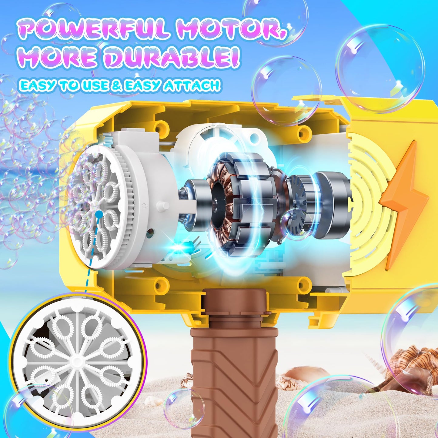 Bubble Machine with Light & Music for Kids