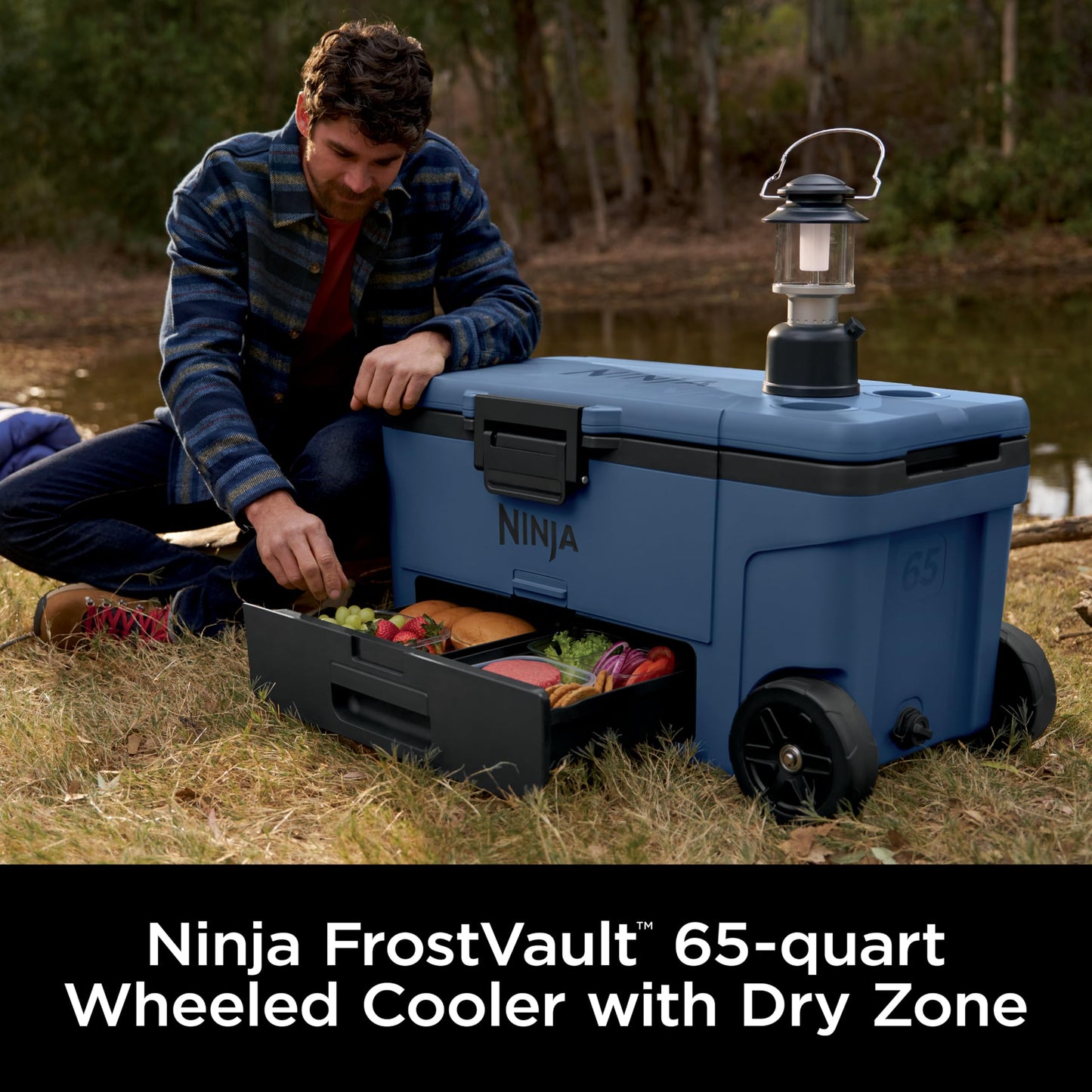 Ninja 65qt Wheeled Cooler with Dry Storage