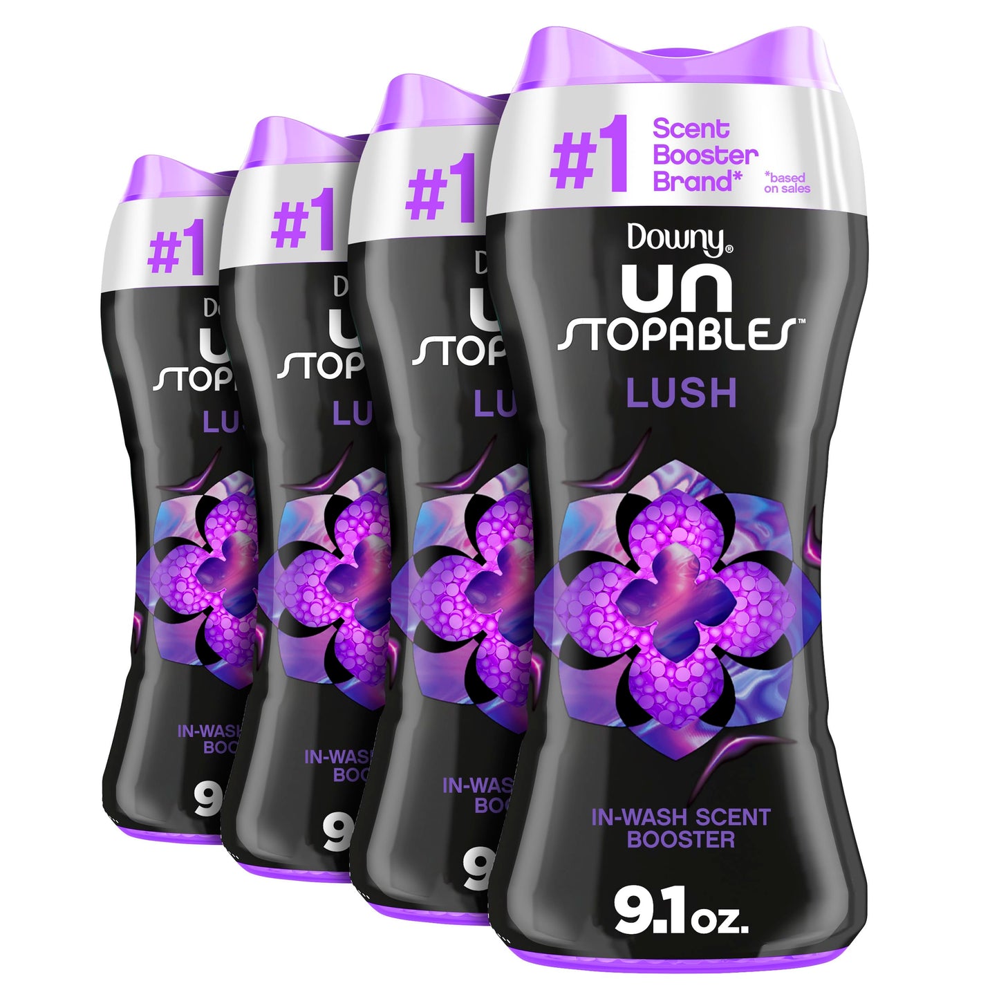Downy Unstopables Lush Beads, 9.1 Oz Pack of 4