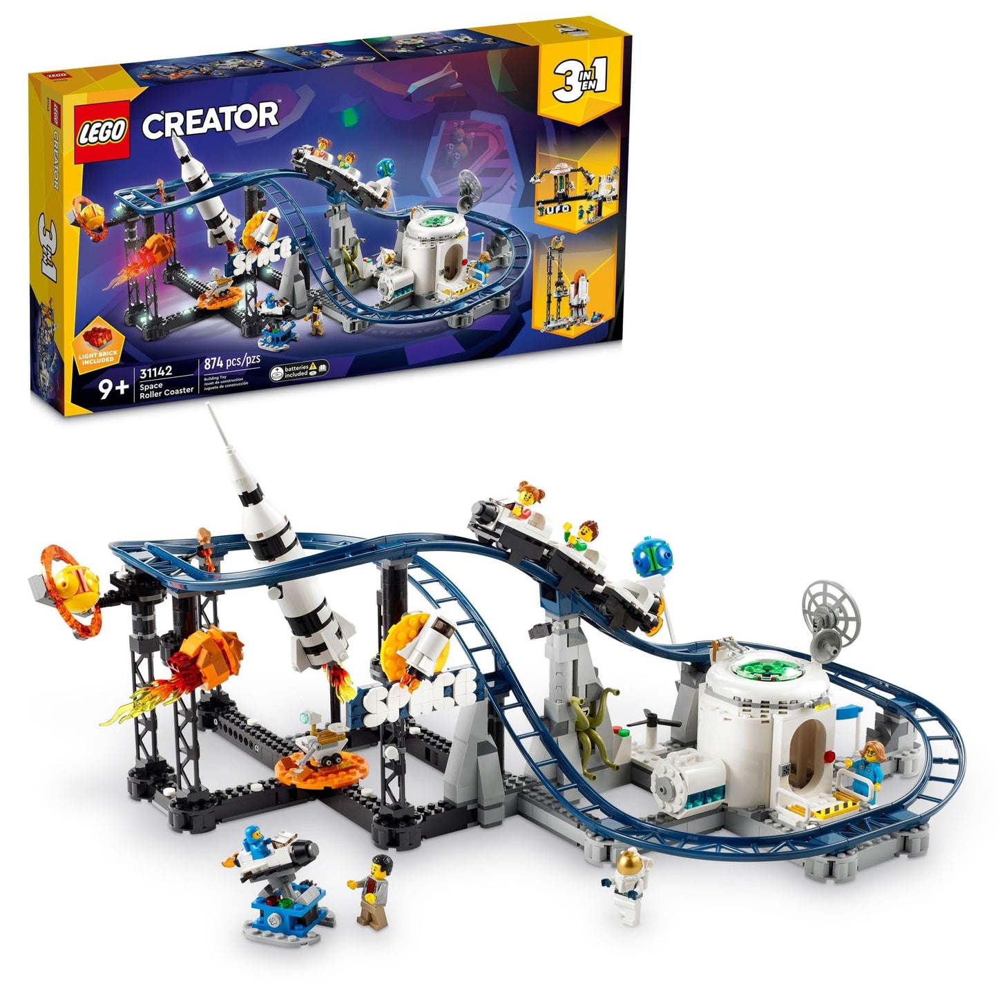 LEGO Creator 3-in-1 Space Roller Coaster Set