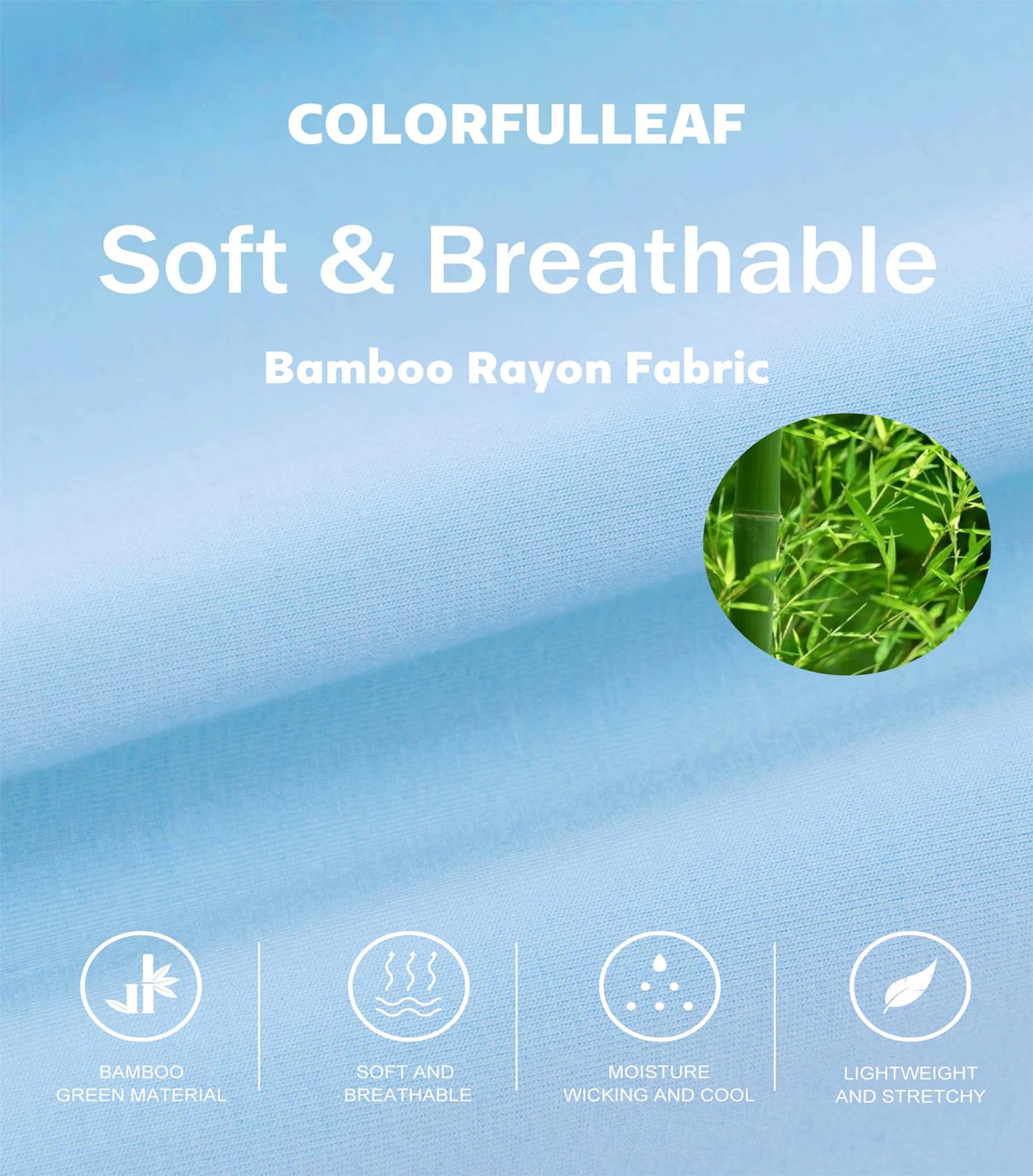 COLORFULLEAF Mens Underwear Soft Bamboo Rayon Boxer Briefs Breathable Open Fly Underwear Multipack(4,Black,Medium)