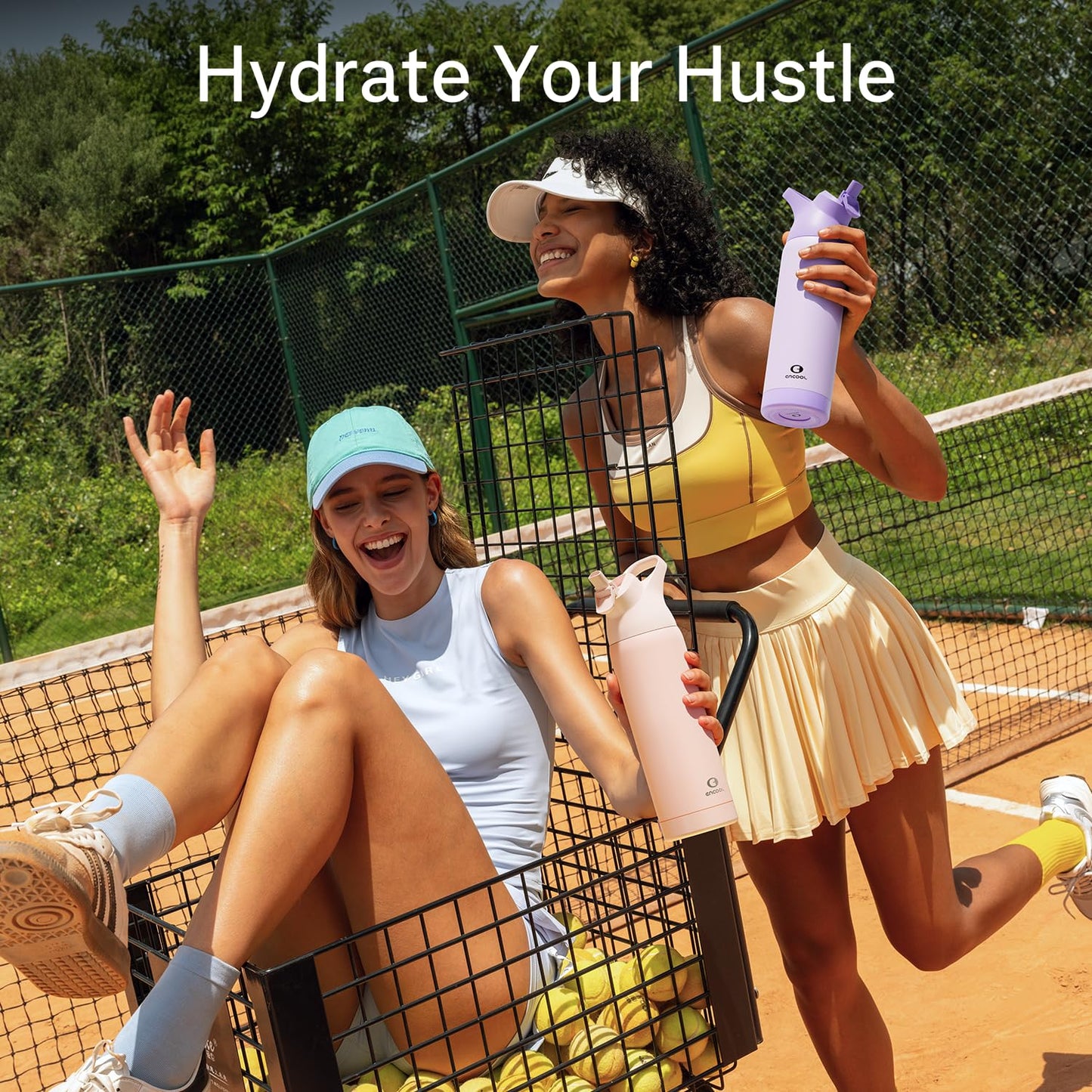 24 oz Insulated Water Bottle with Straw