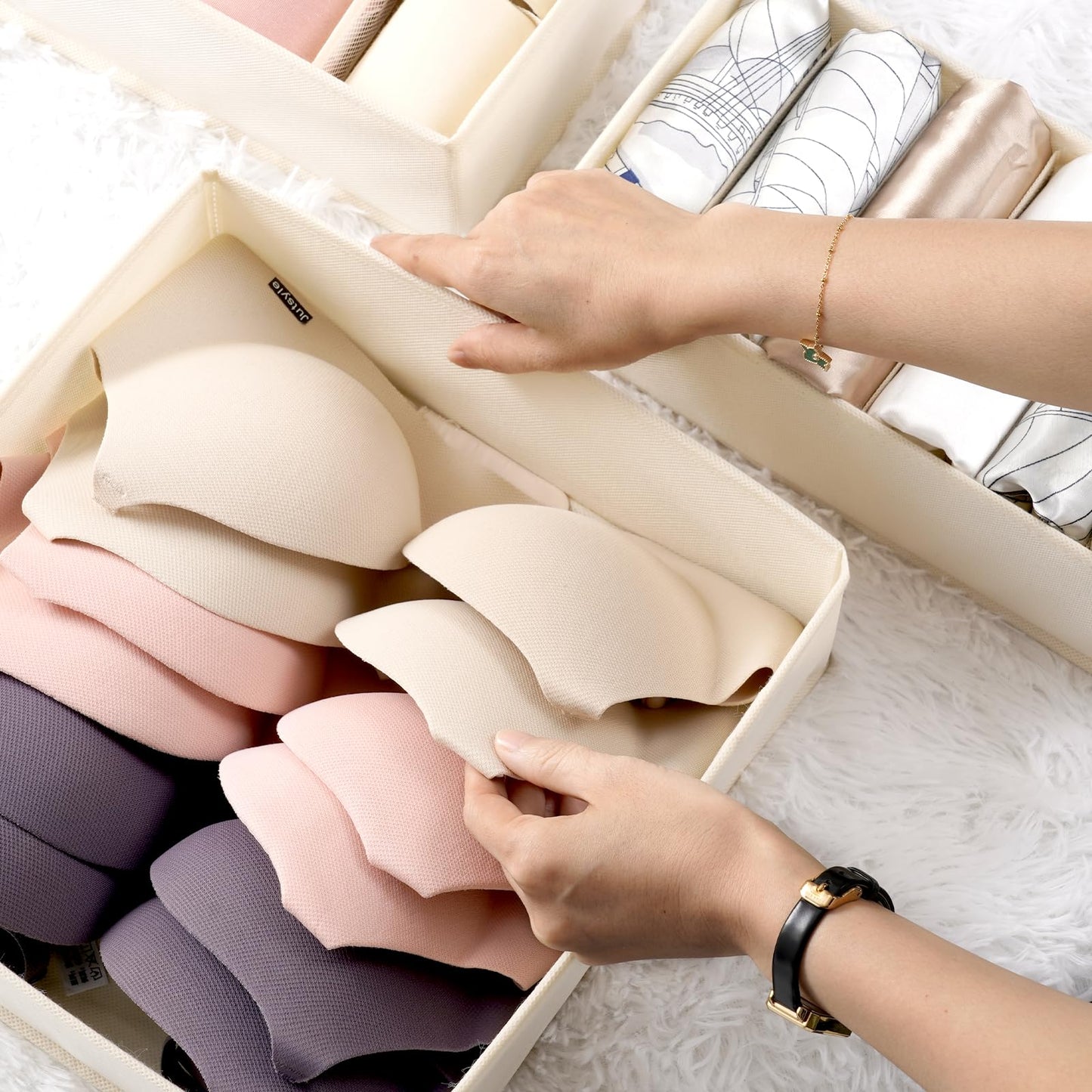 8 Set Sock Drawer Organizer Dividers for Storage