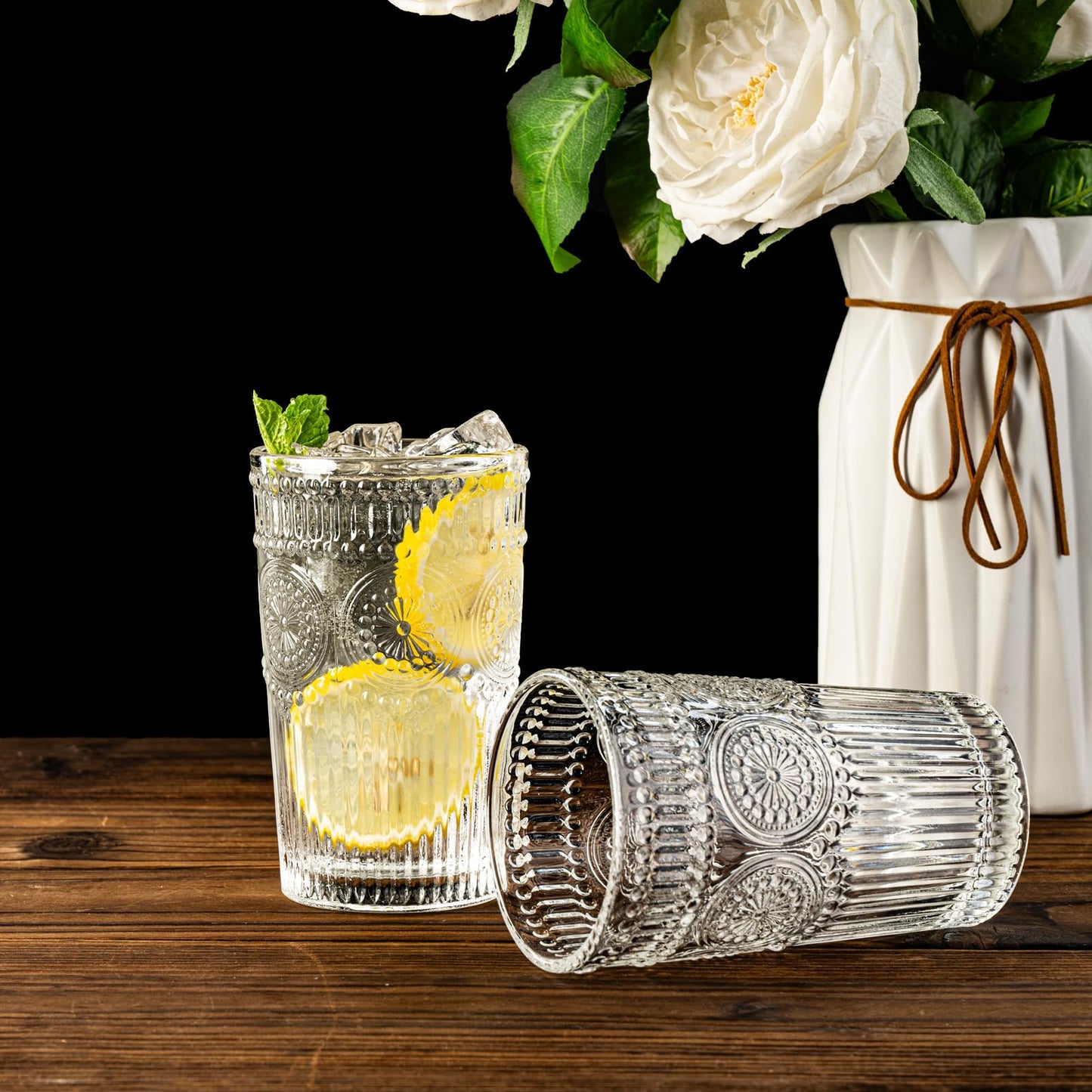10.5 OZ Highball Glasses Set of 4