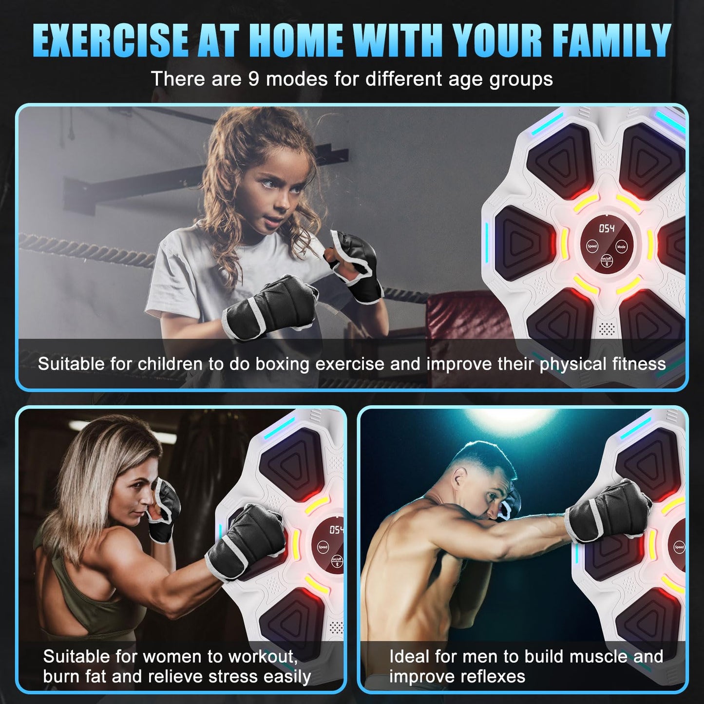 Music Boxing Machine with Gloves for All Ages